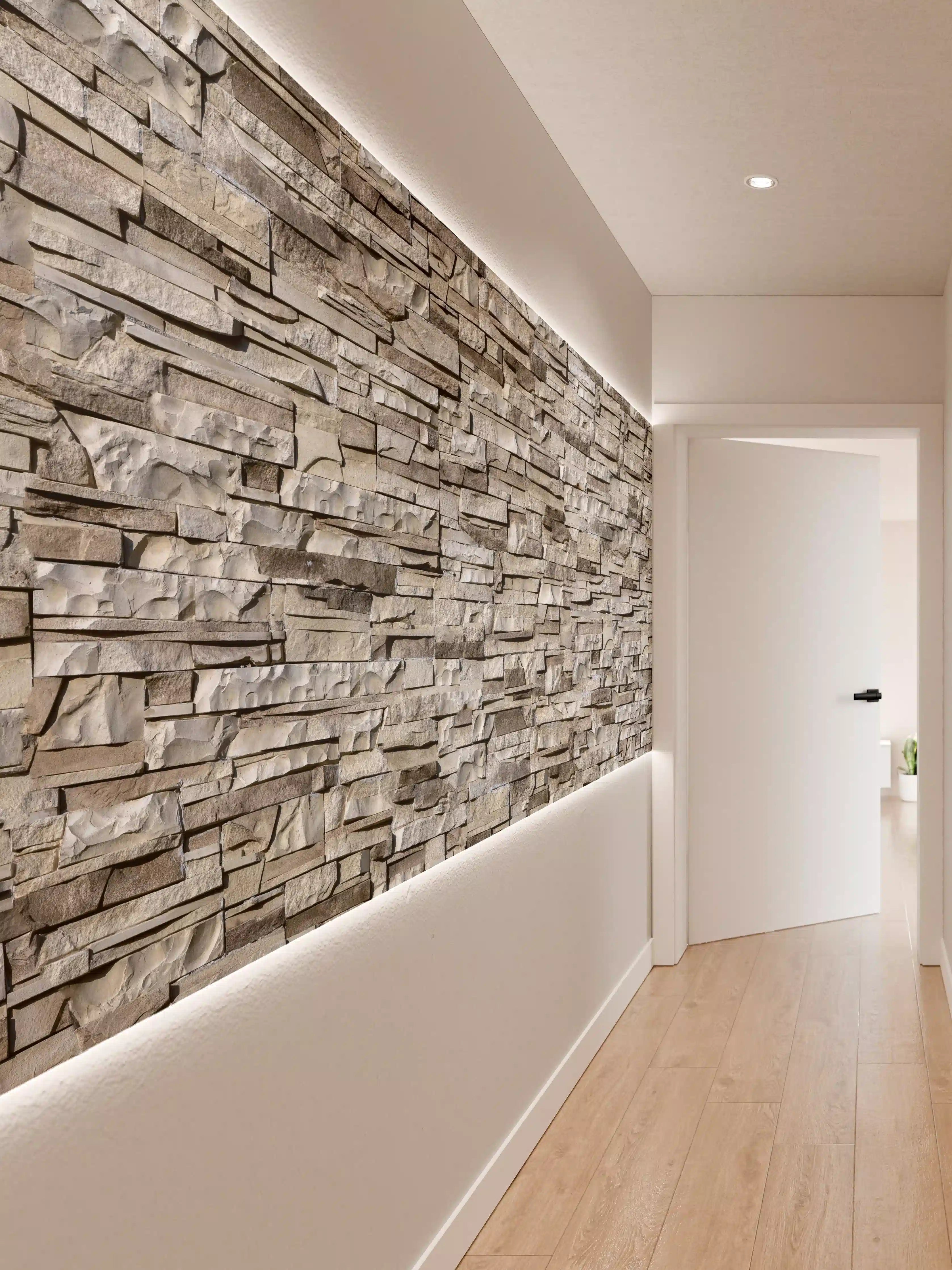 Wandverkleidung Flur - Nahtlose Textur von Klinkerfliesen