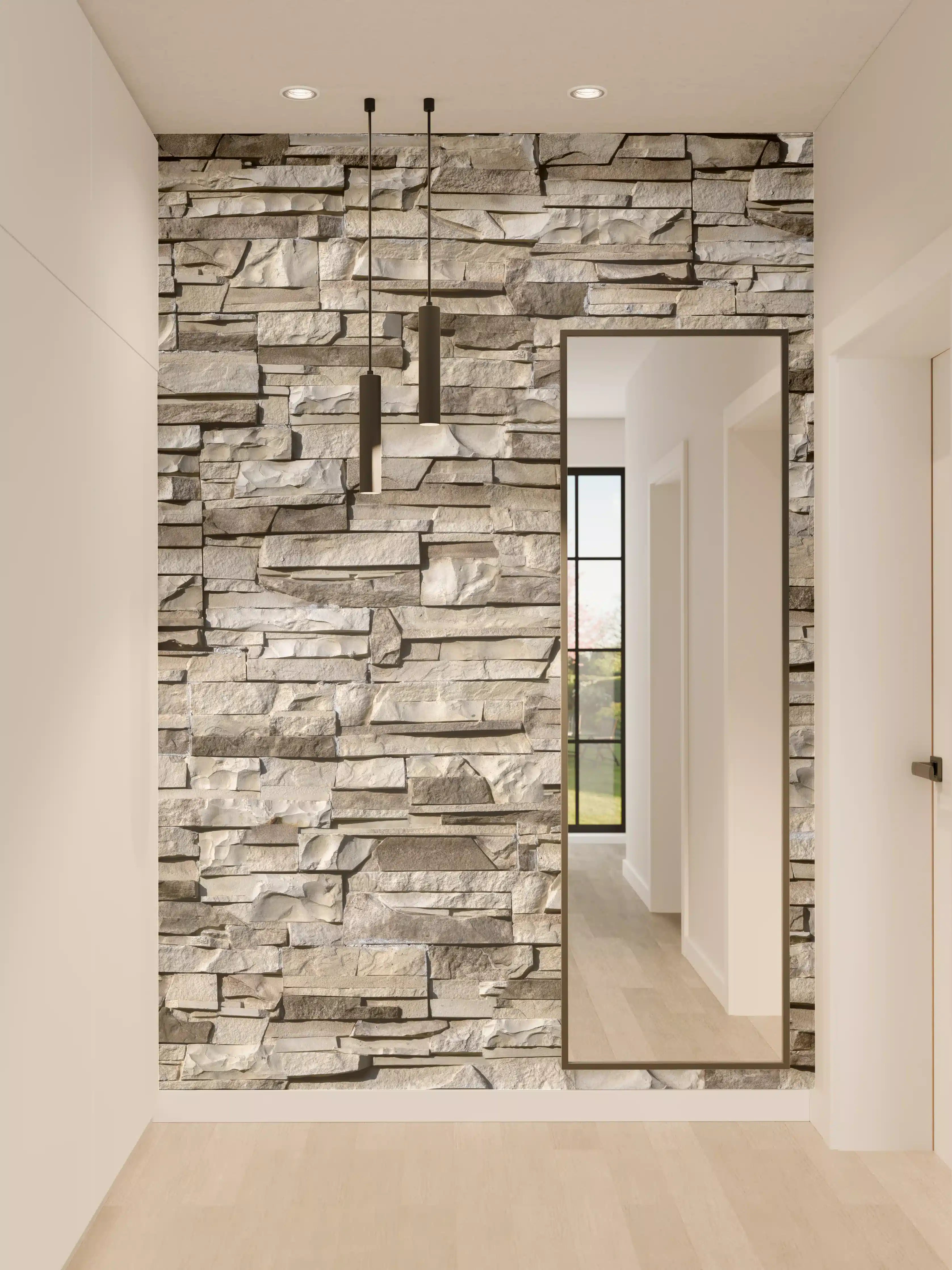 Wandverkleidung Flur - Nahtlose Textur von Klinkerfliesen