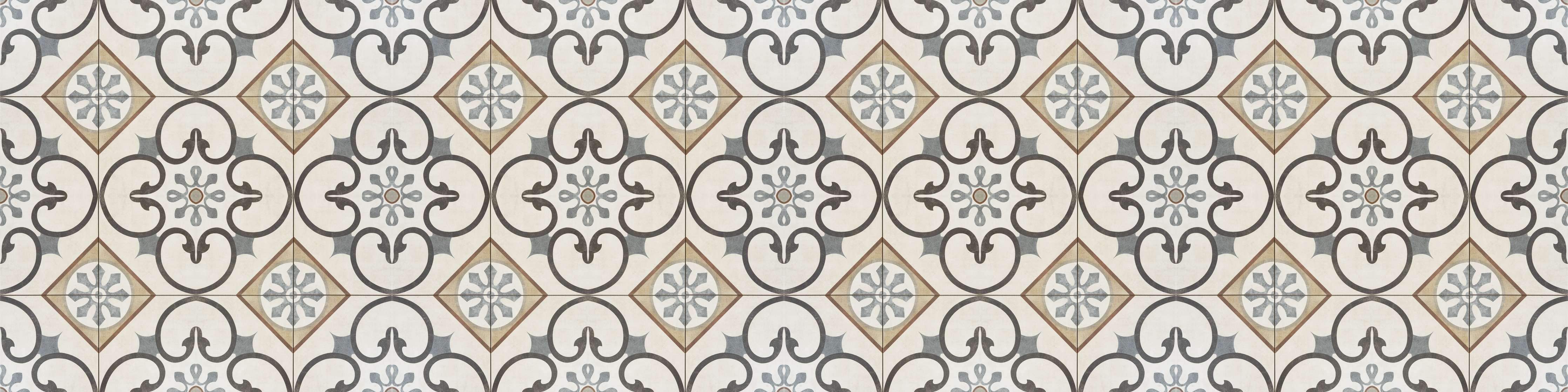 Wandverkleidung Flur-Nahtlose beige graue Fliesen