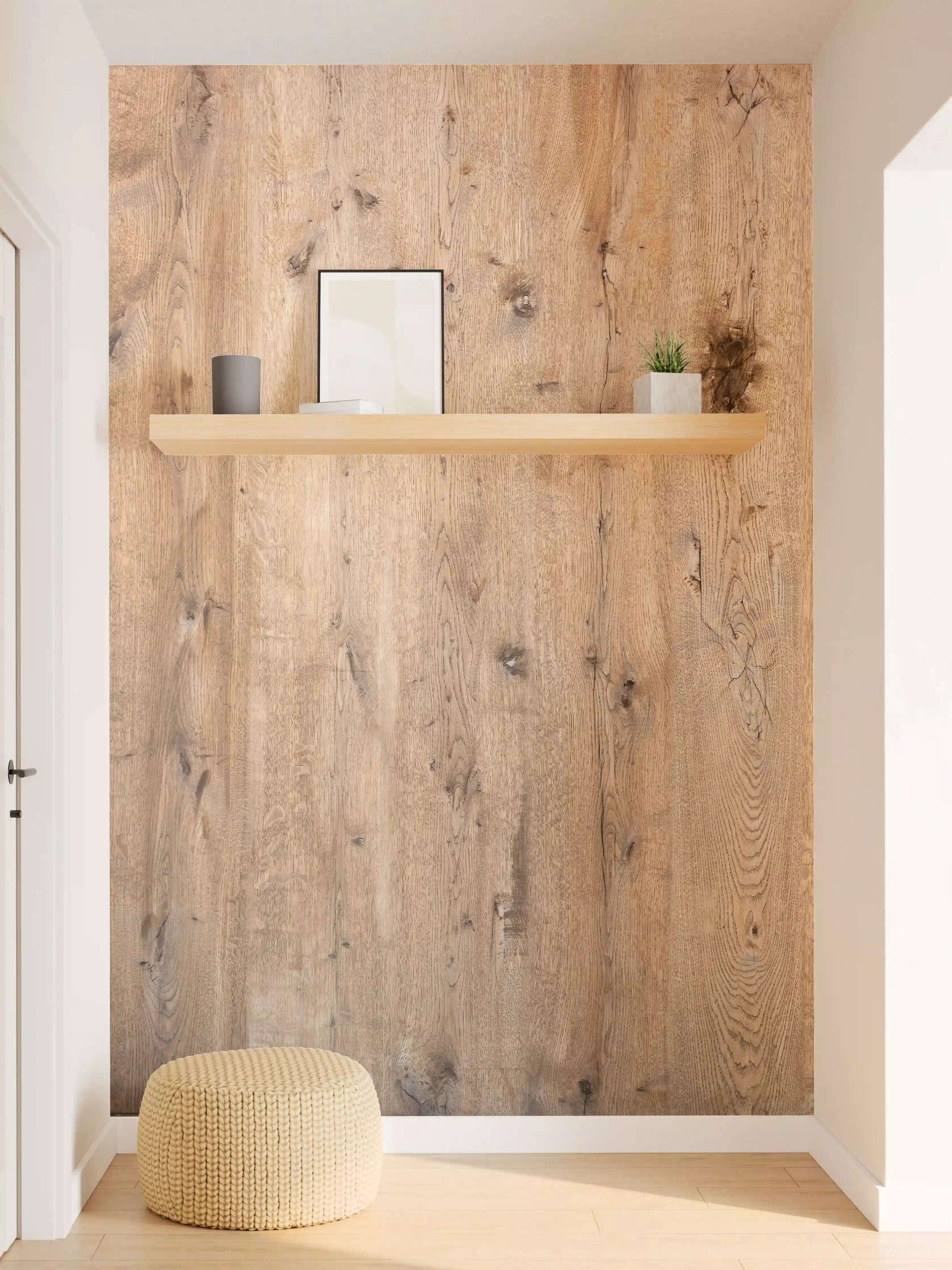 Wandverkleidung Flur - Natürliche Holzoptik für Zuhause