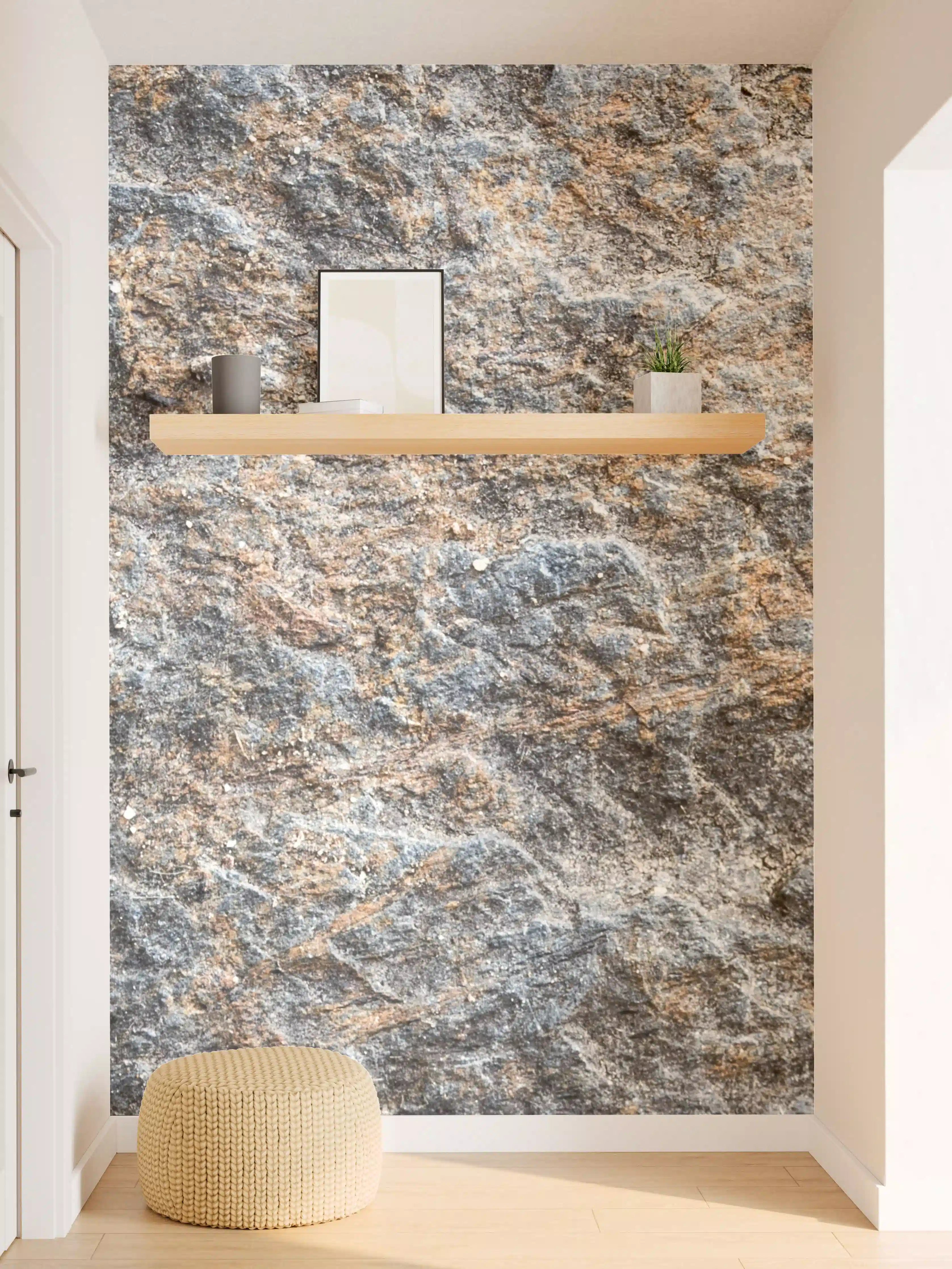 Wandverkleidung Flur - Natürliche Steineffekte Wandgestaltung
