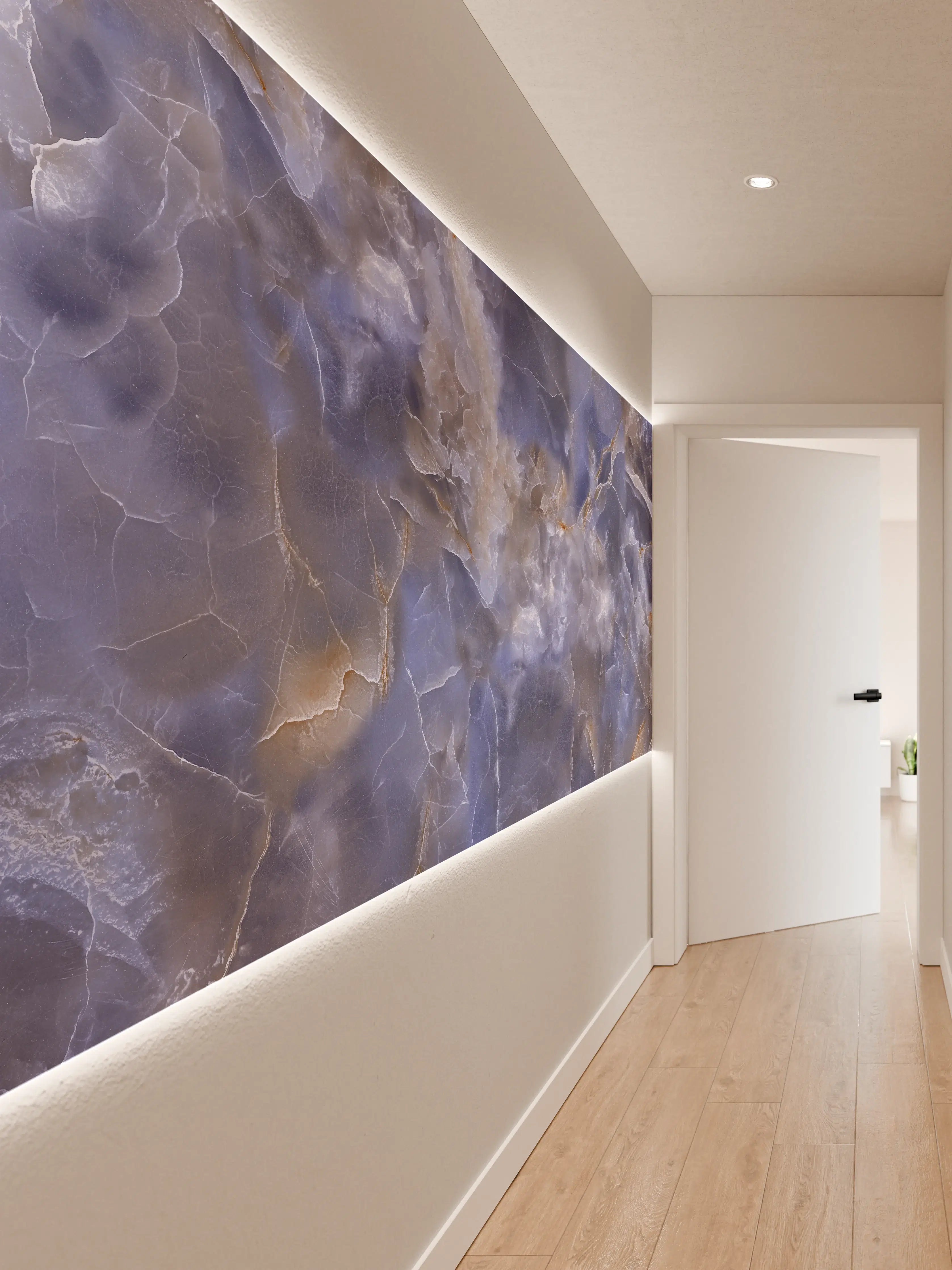 Wandverkleidung Flur - Natürlicher Onyx-Marmor
