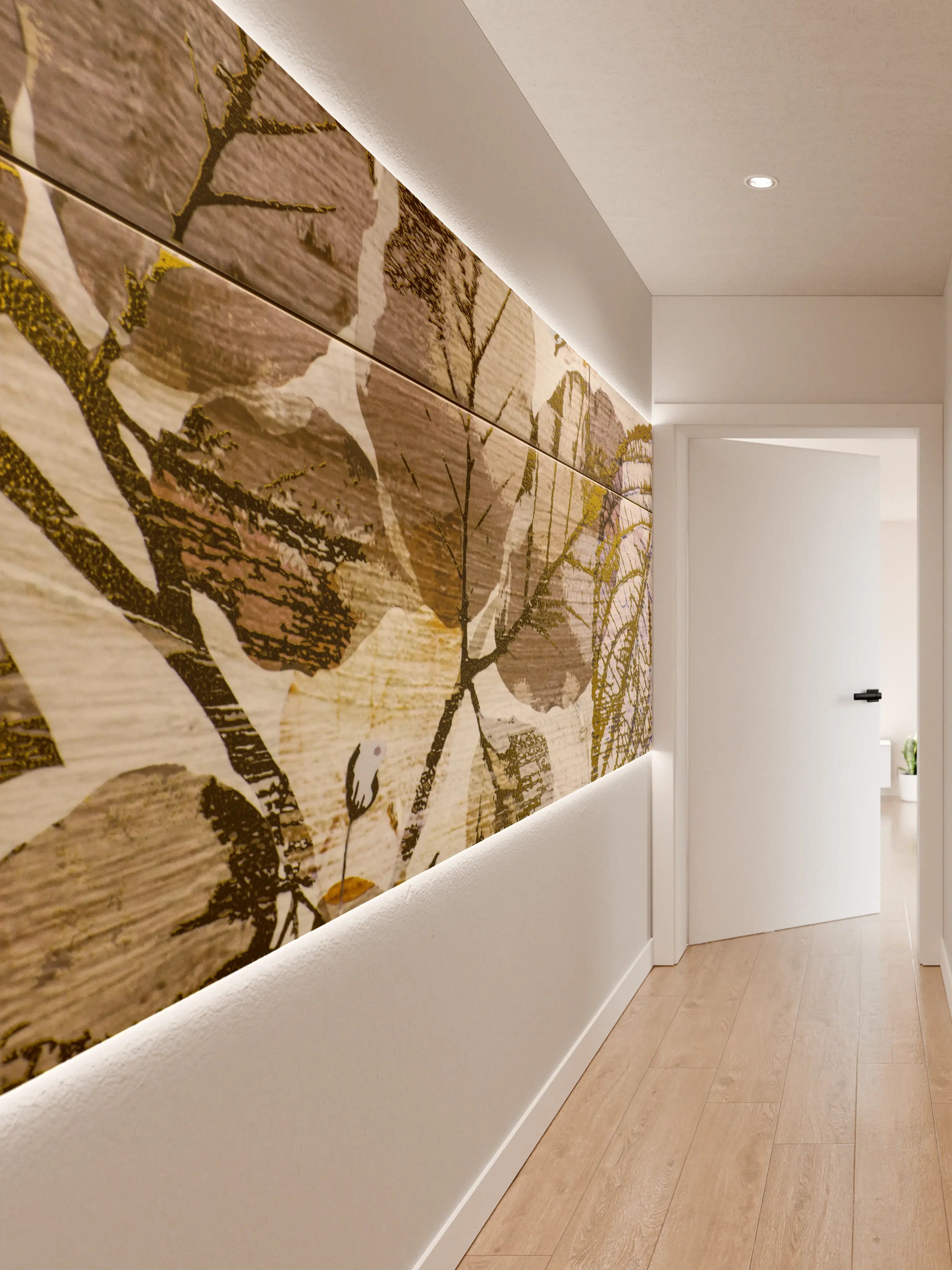 Wandverkleidung Flur - Naturinspirierte Holzdekor Wandgestaltung