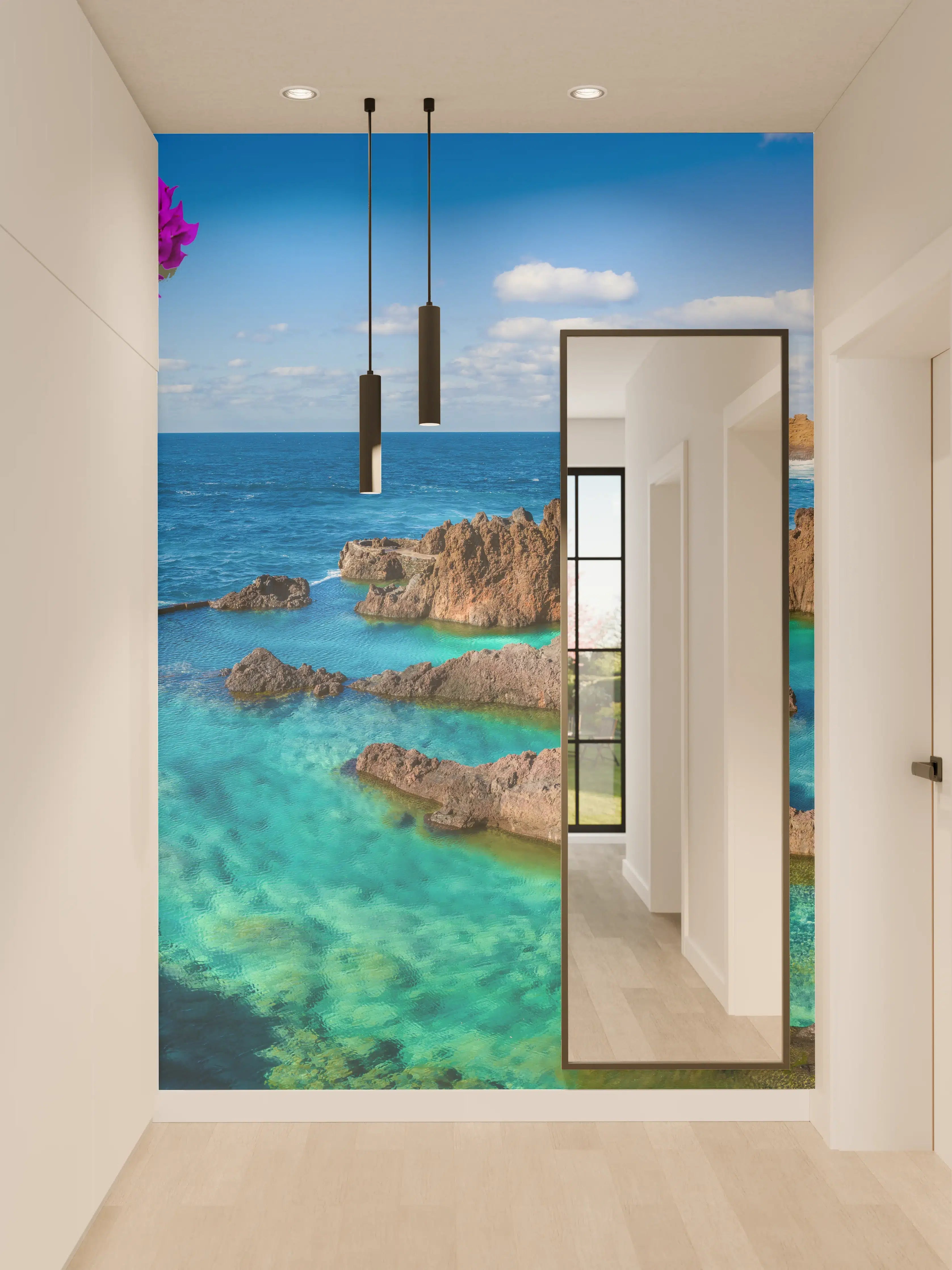Wandverkleidung Flur - Naturpool in Porto Moniz