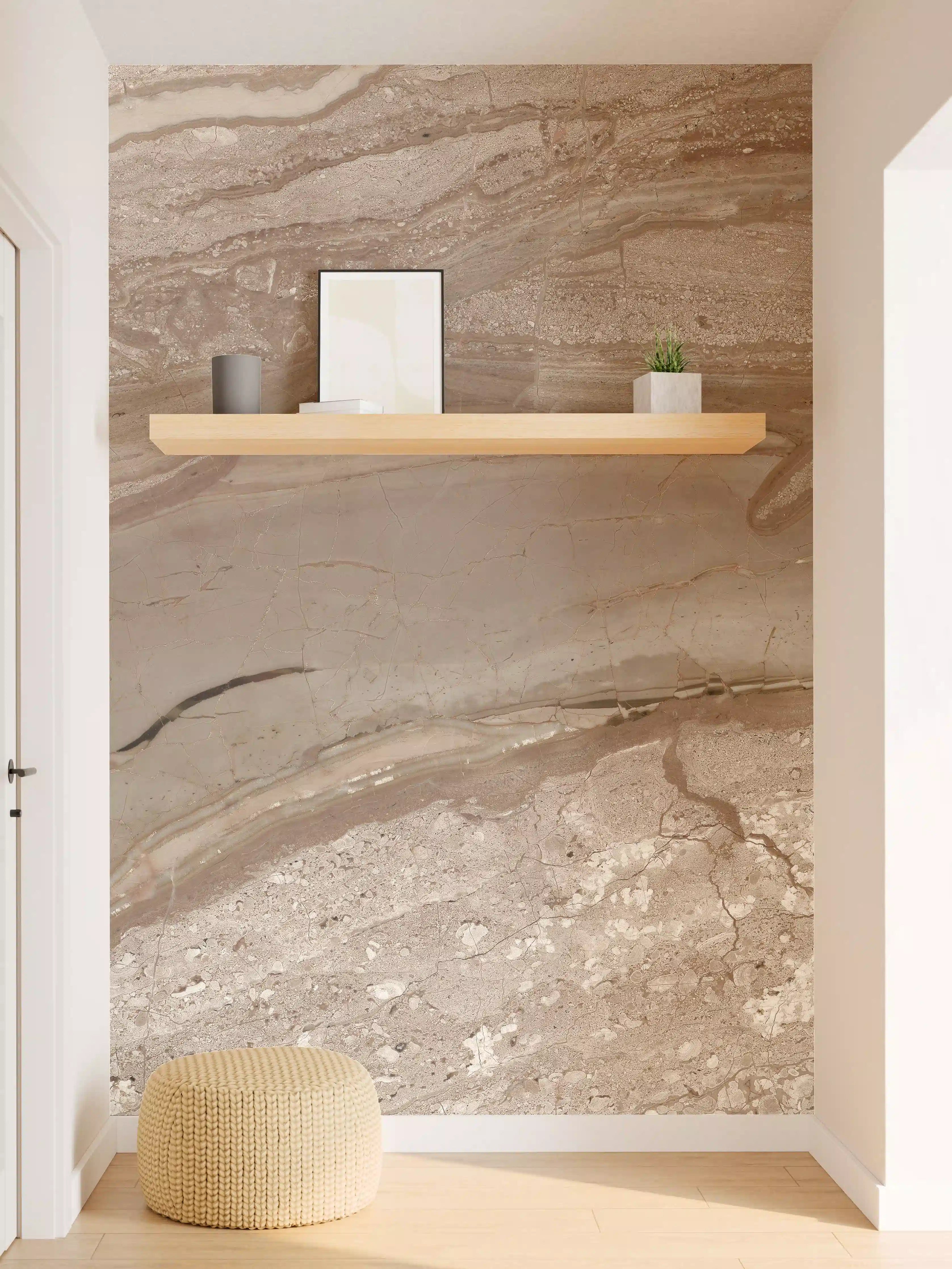 Wandverkleidung Flur - Natursteinoptik für elegante Gestaltung