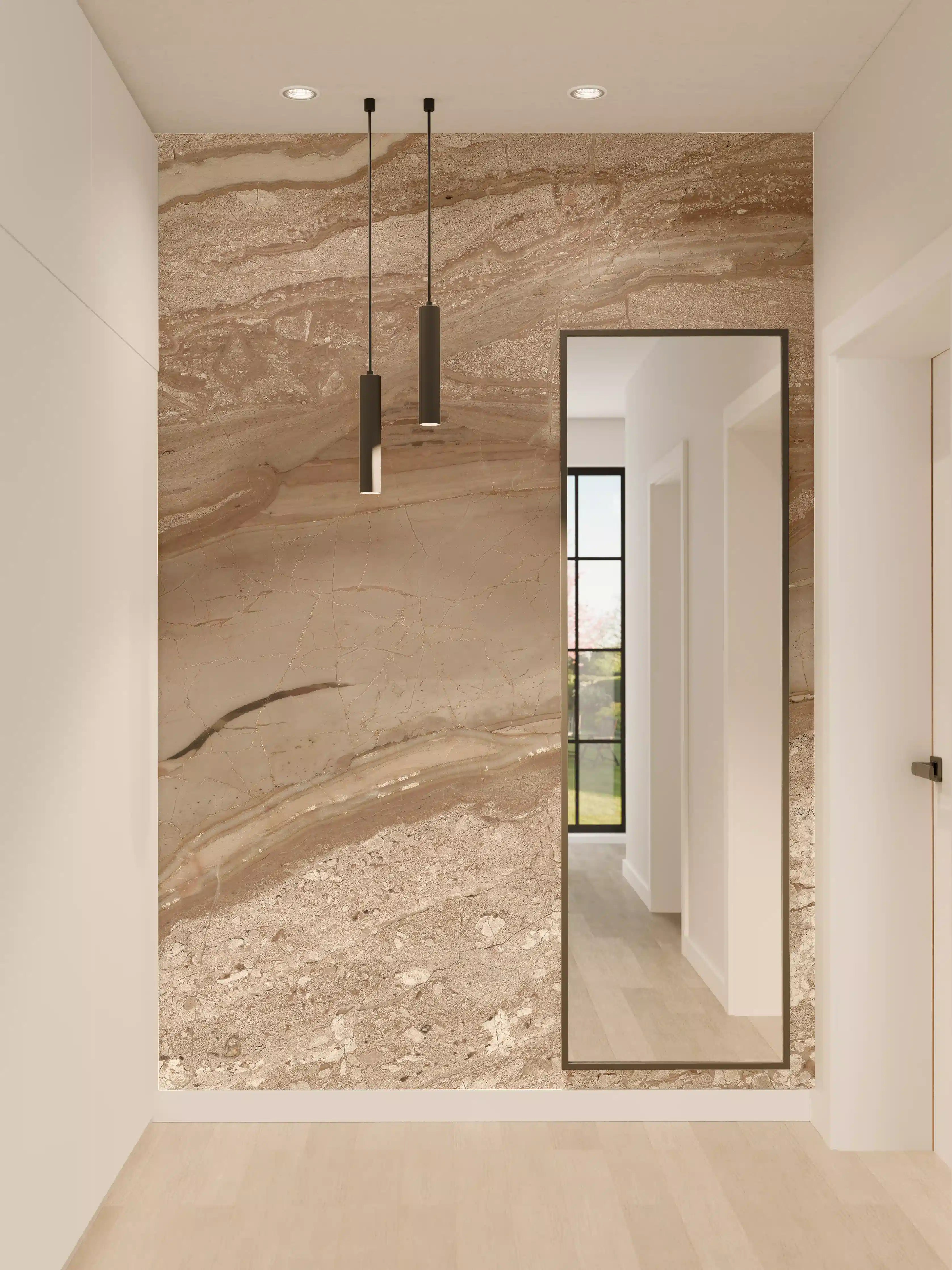 Wandverkleidung Flur - Natursteinoptik für elegante Gestaltung