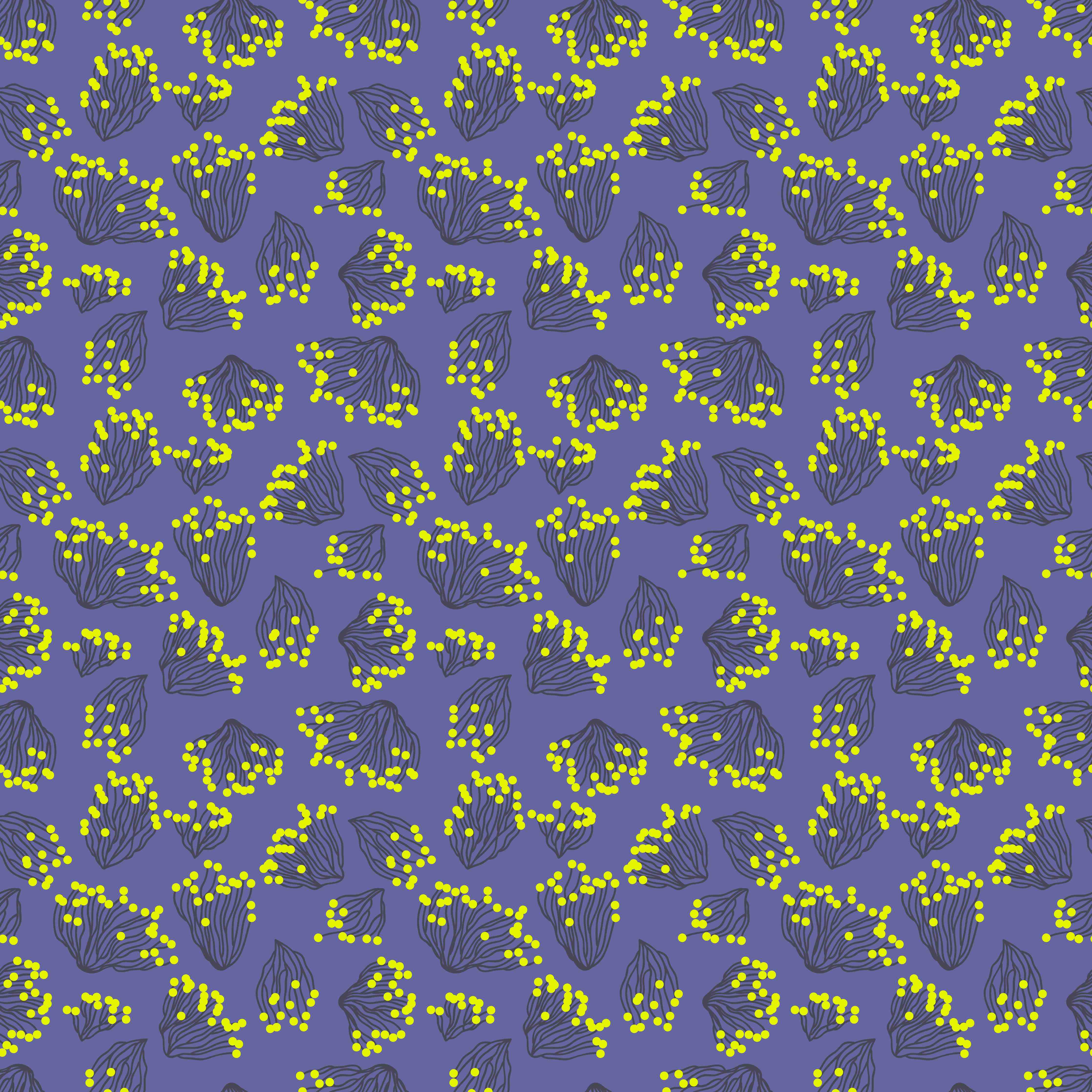 Wandverkleidung Flur-Neon-Korallen Lila-Gelb Muster