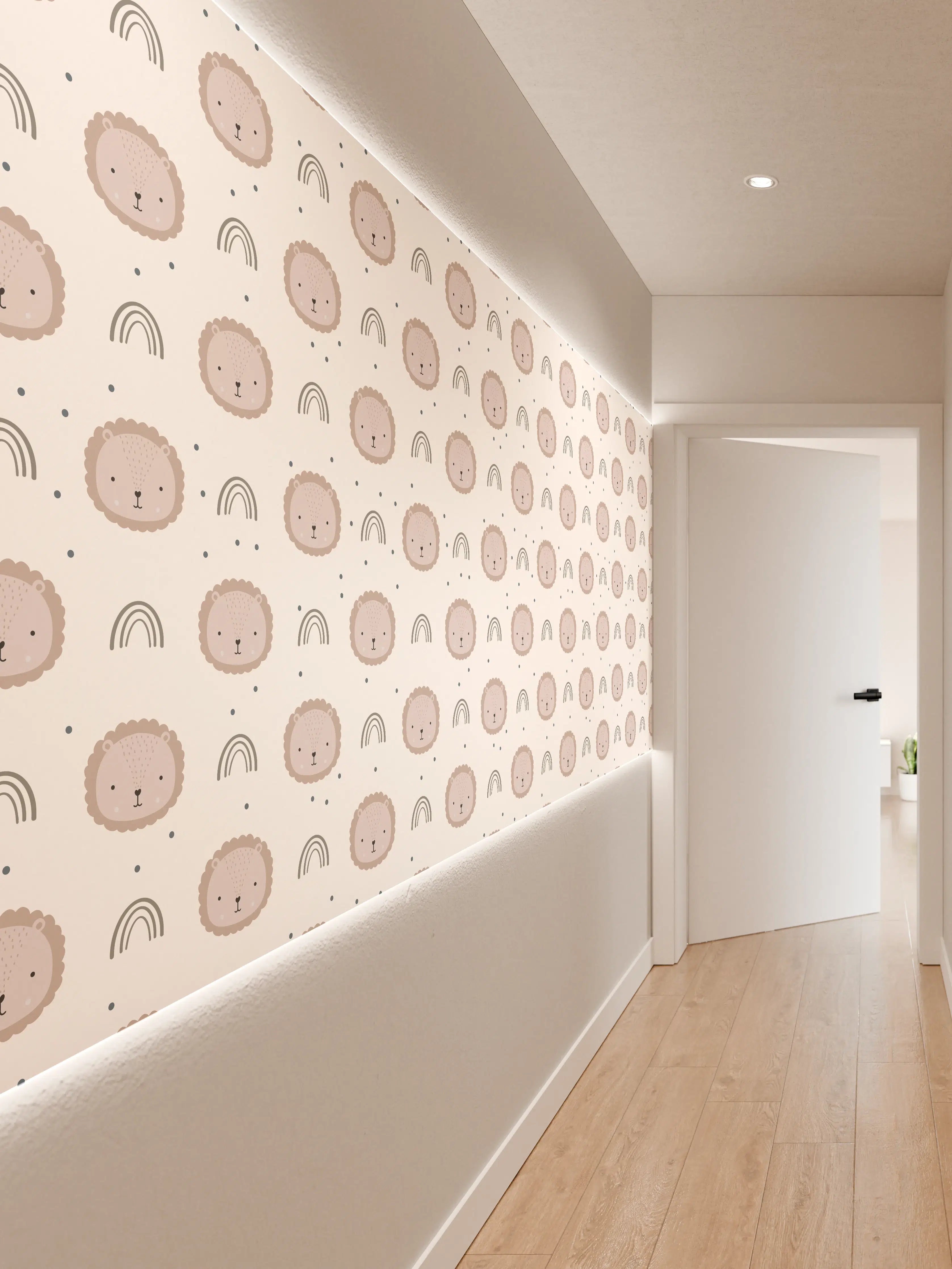 Wandverkleidung Flur - Niedliches Ikh Merino Schaf Muster