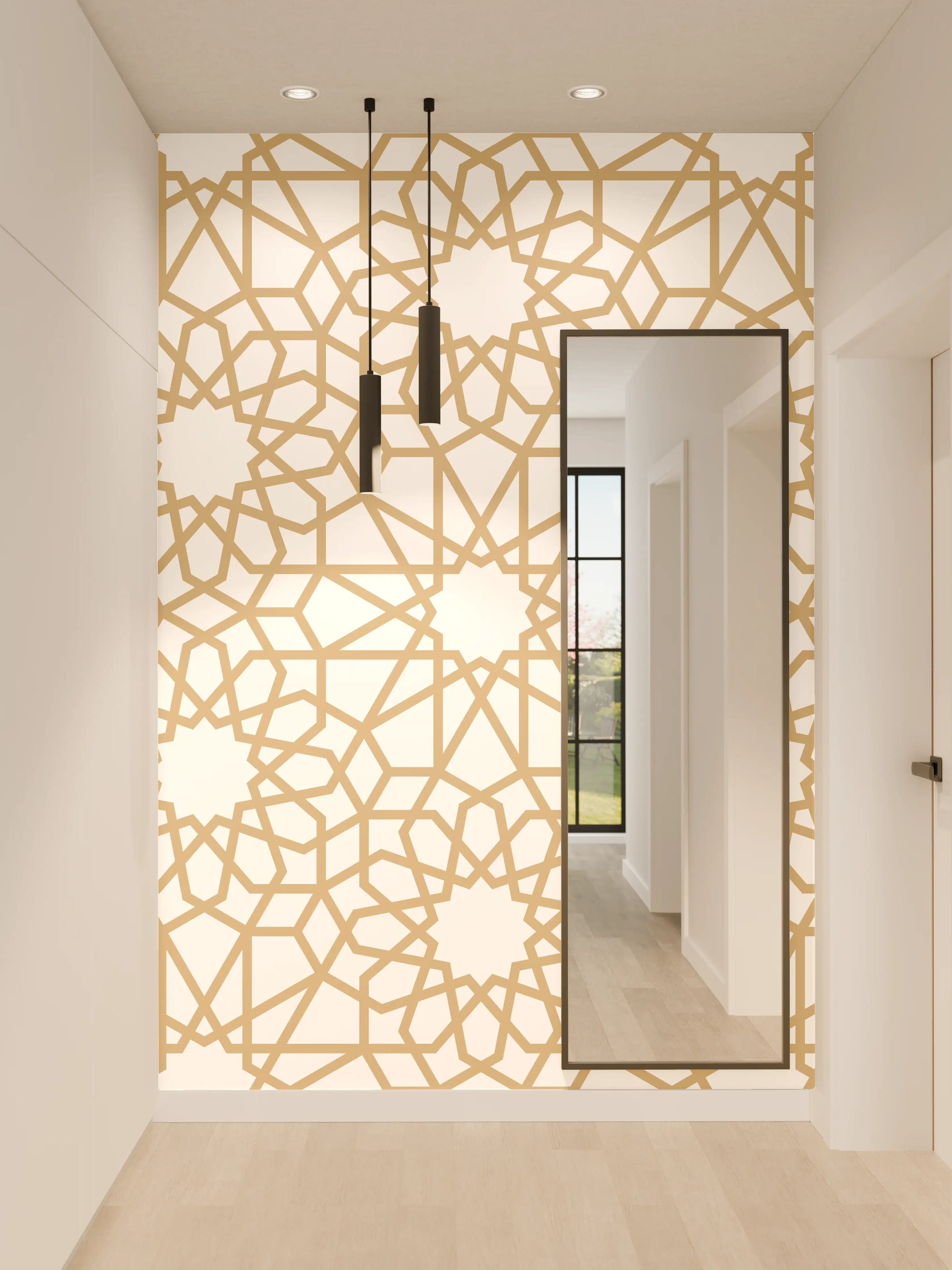 Wandverkleidung Flur - Orientalische Muster 2