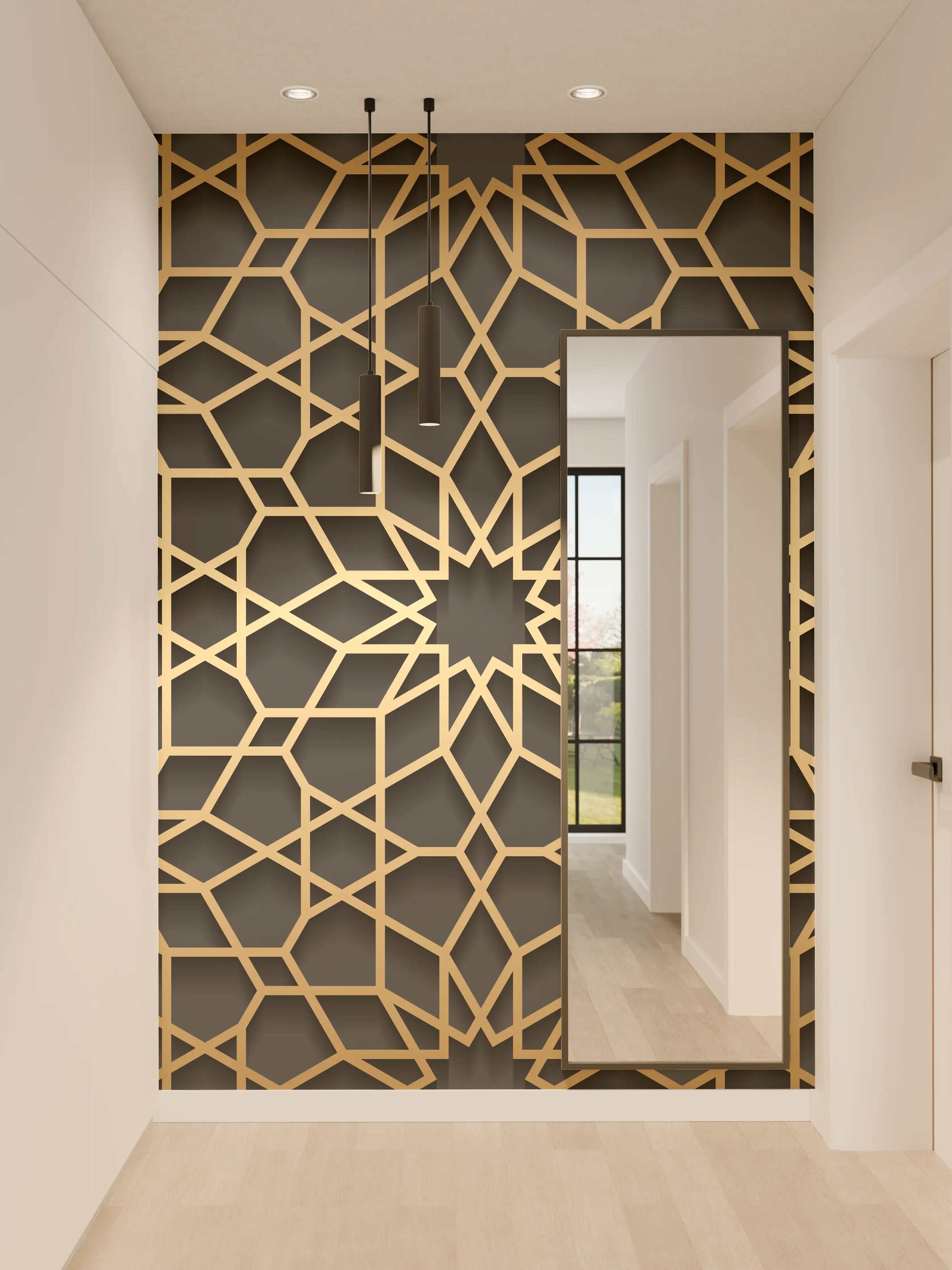Wandverkleidung Flur - Orientalische Muster