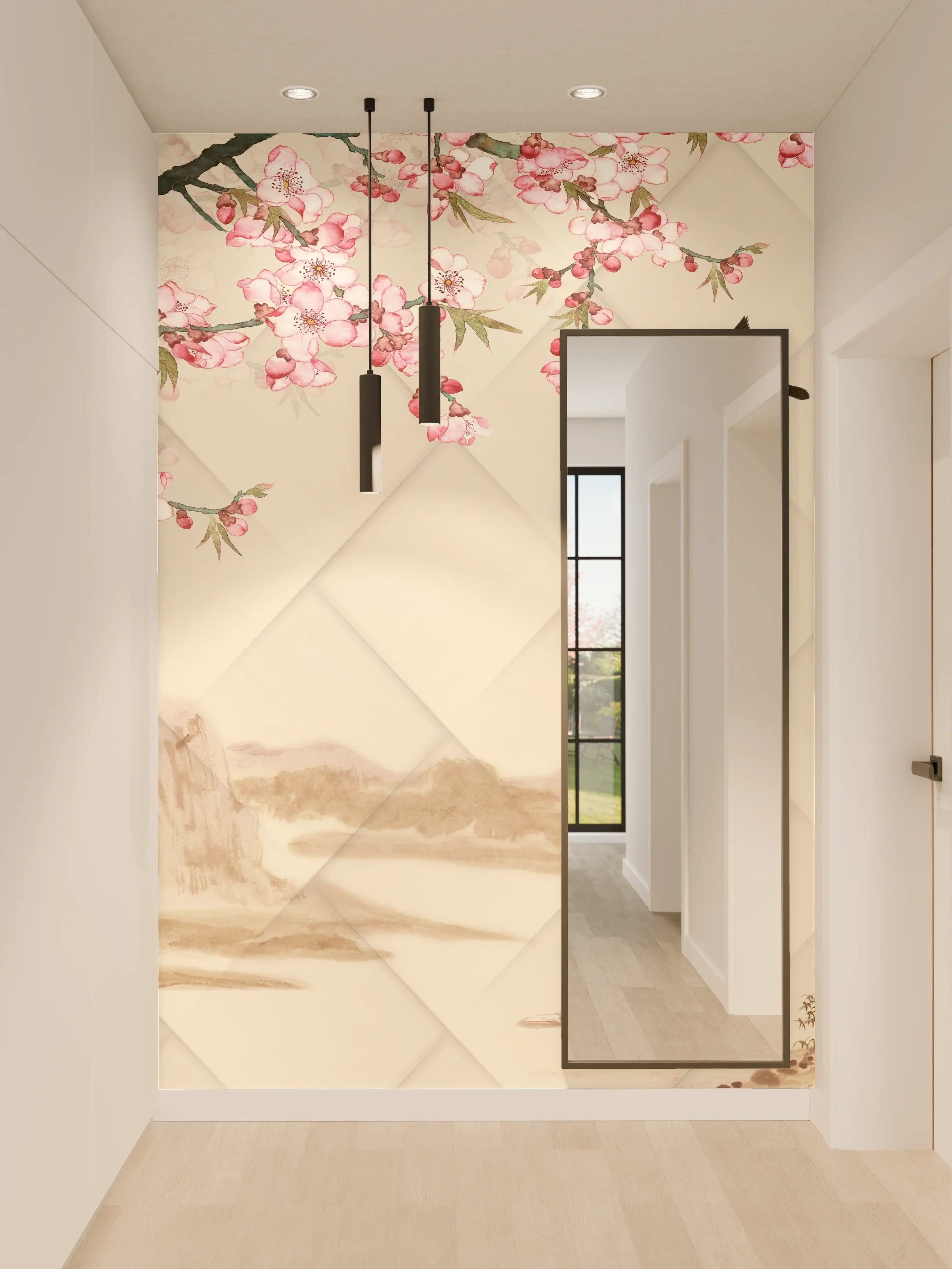 Wandverkleidung Flur - Orientalisches Motiv - Frühling