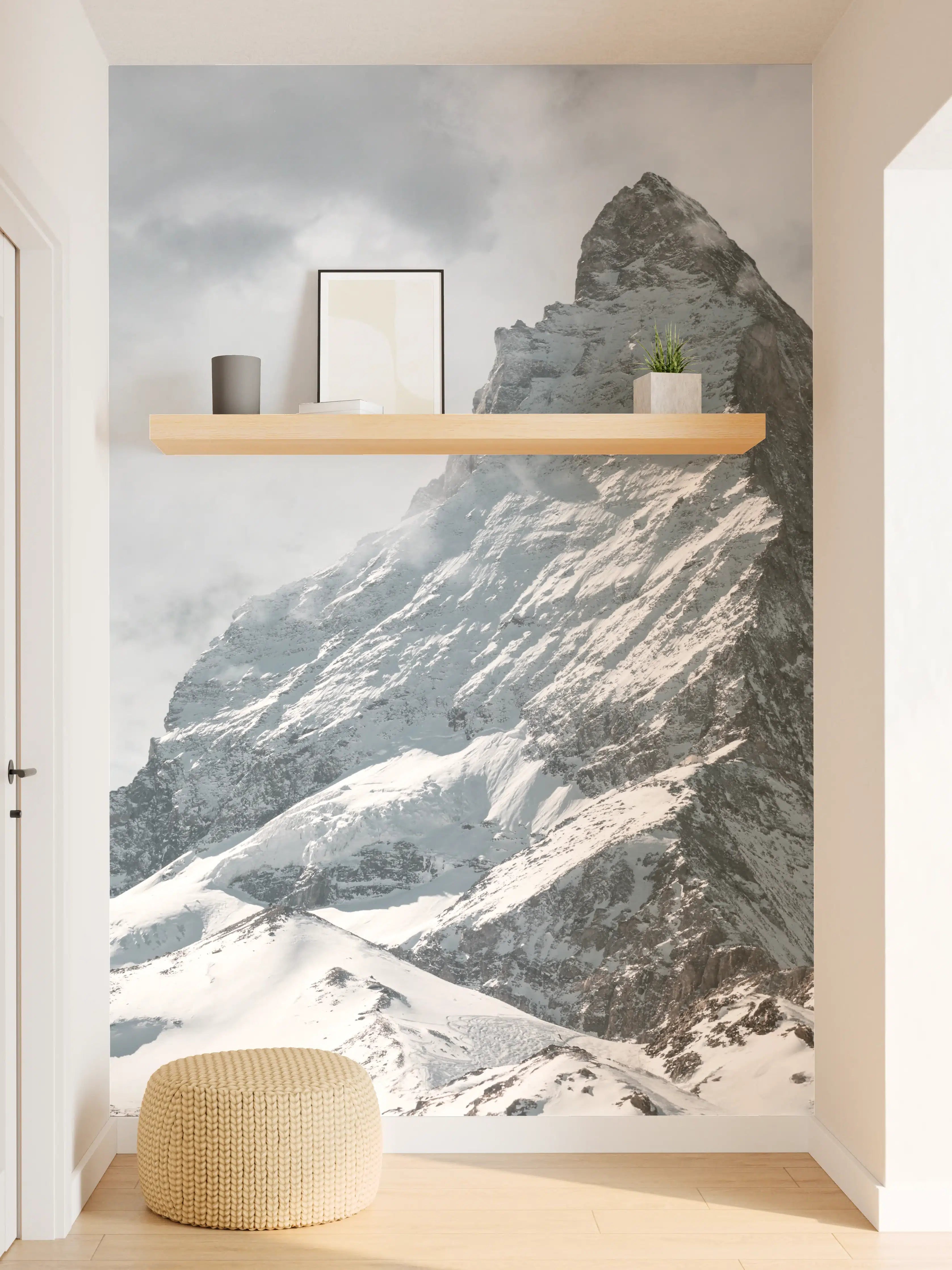 Wandverkleidung Flur - Panorama - Majestätischer Matterhorn - Alpen