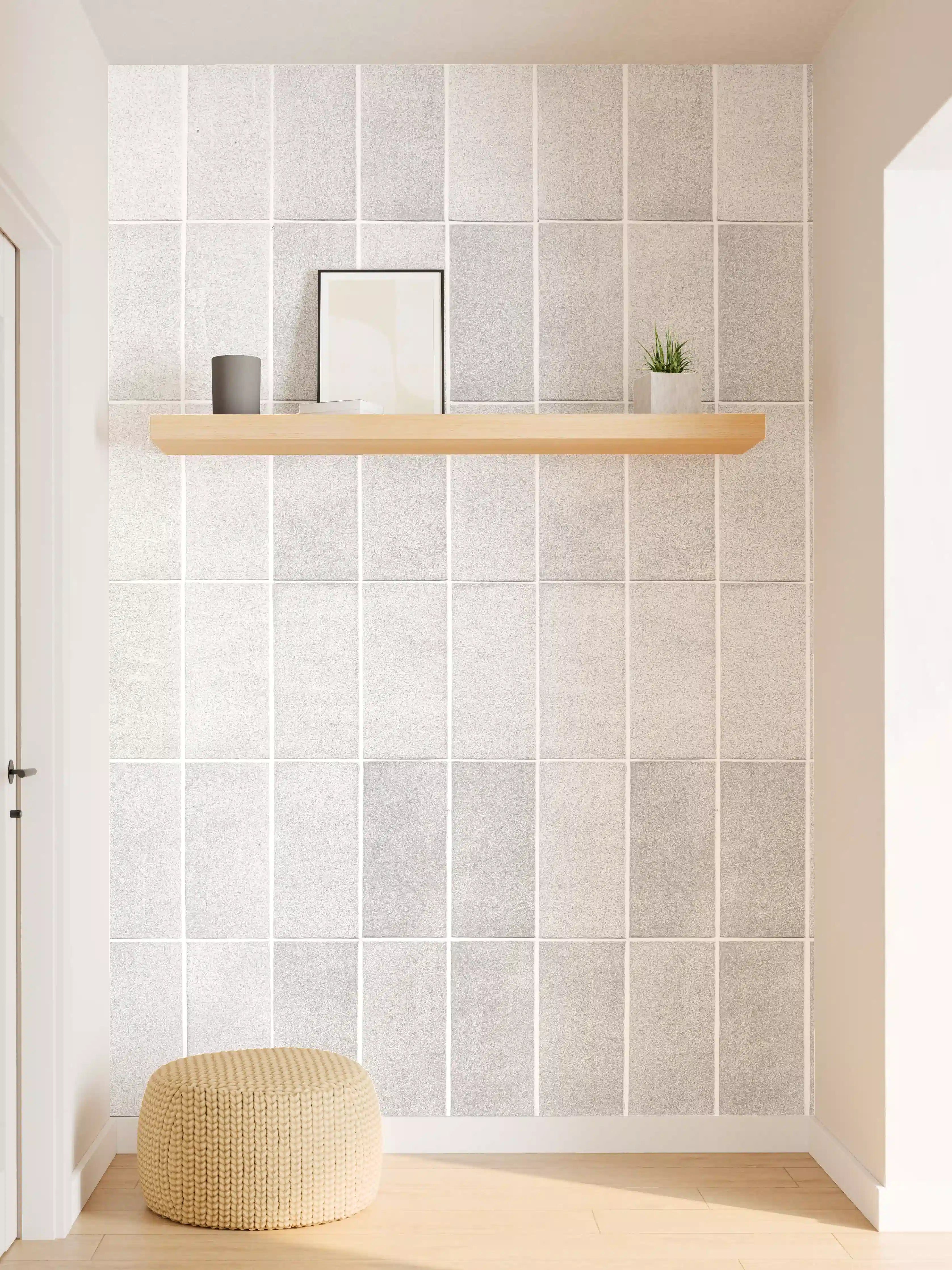 Wandverkleidung Flur - Panorama - Vintage weißen Fliesen