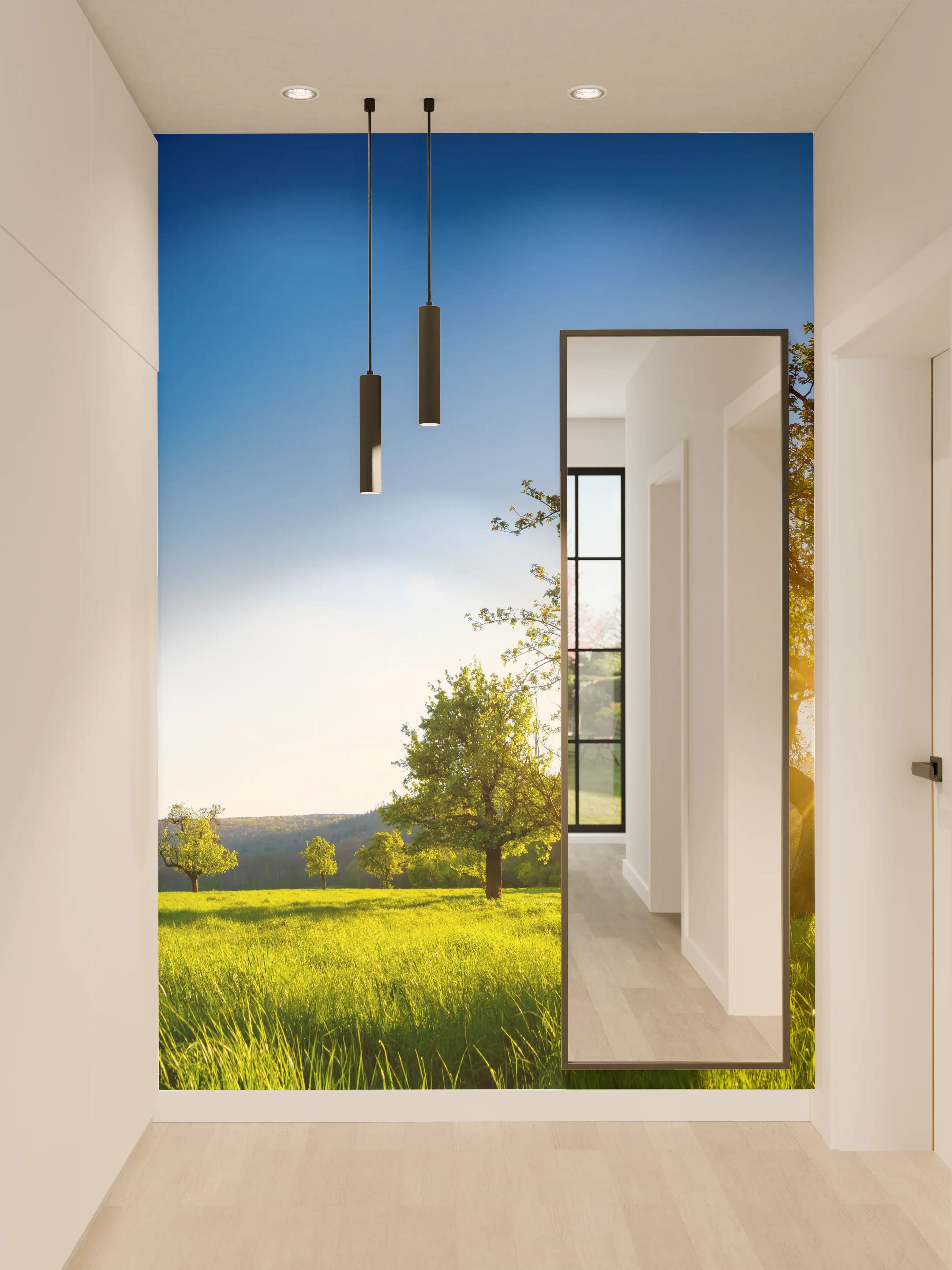 Wandverkleidung Flur - Panorama Ländliche Idylle