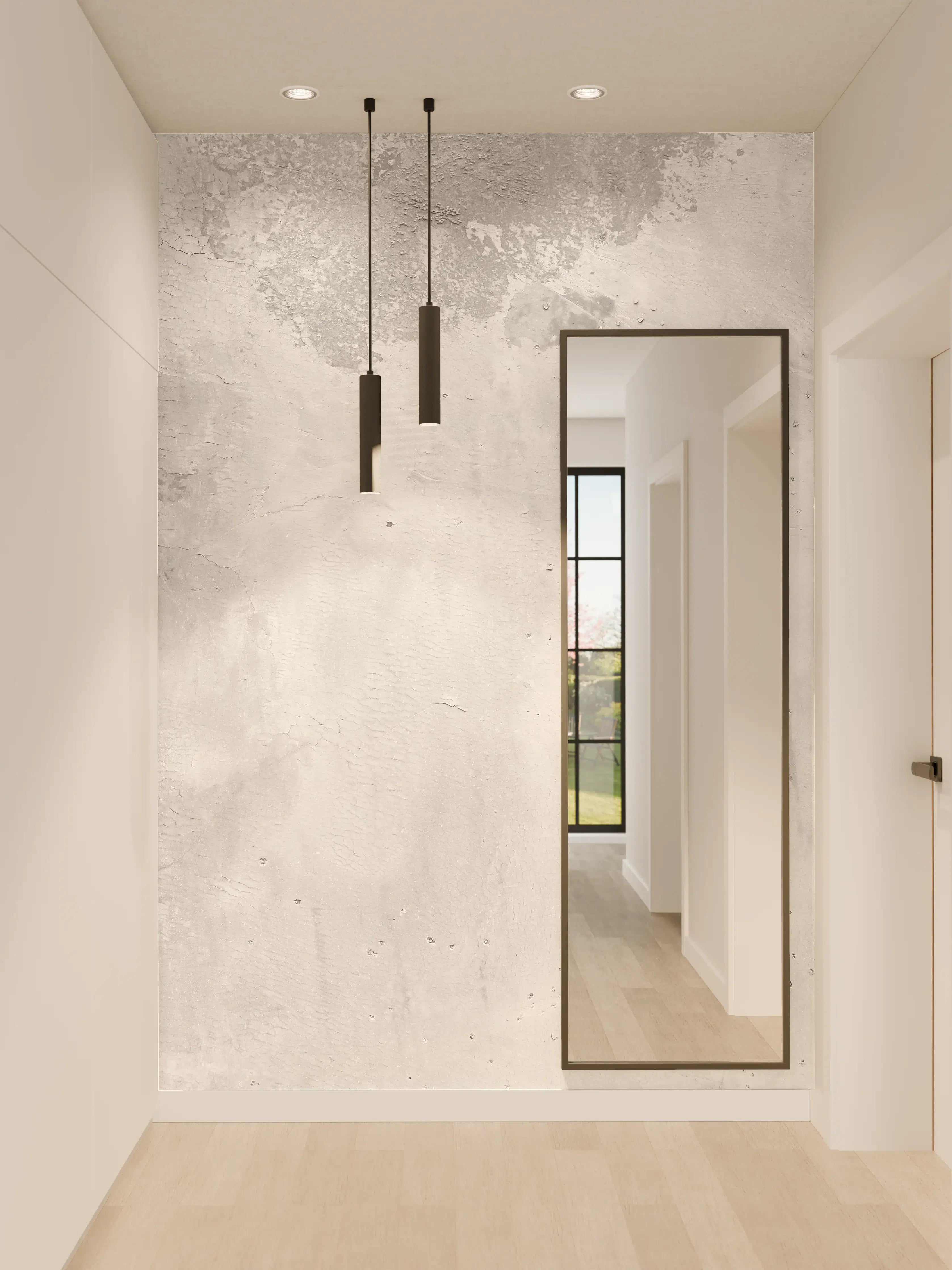 Wandverkleidung Flur - Panorama einer alten Betonwand