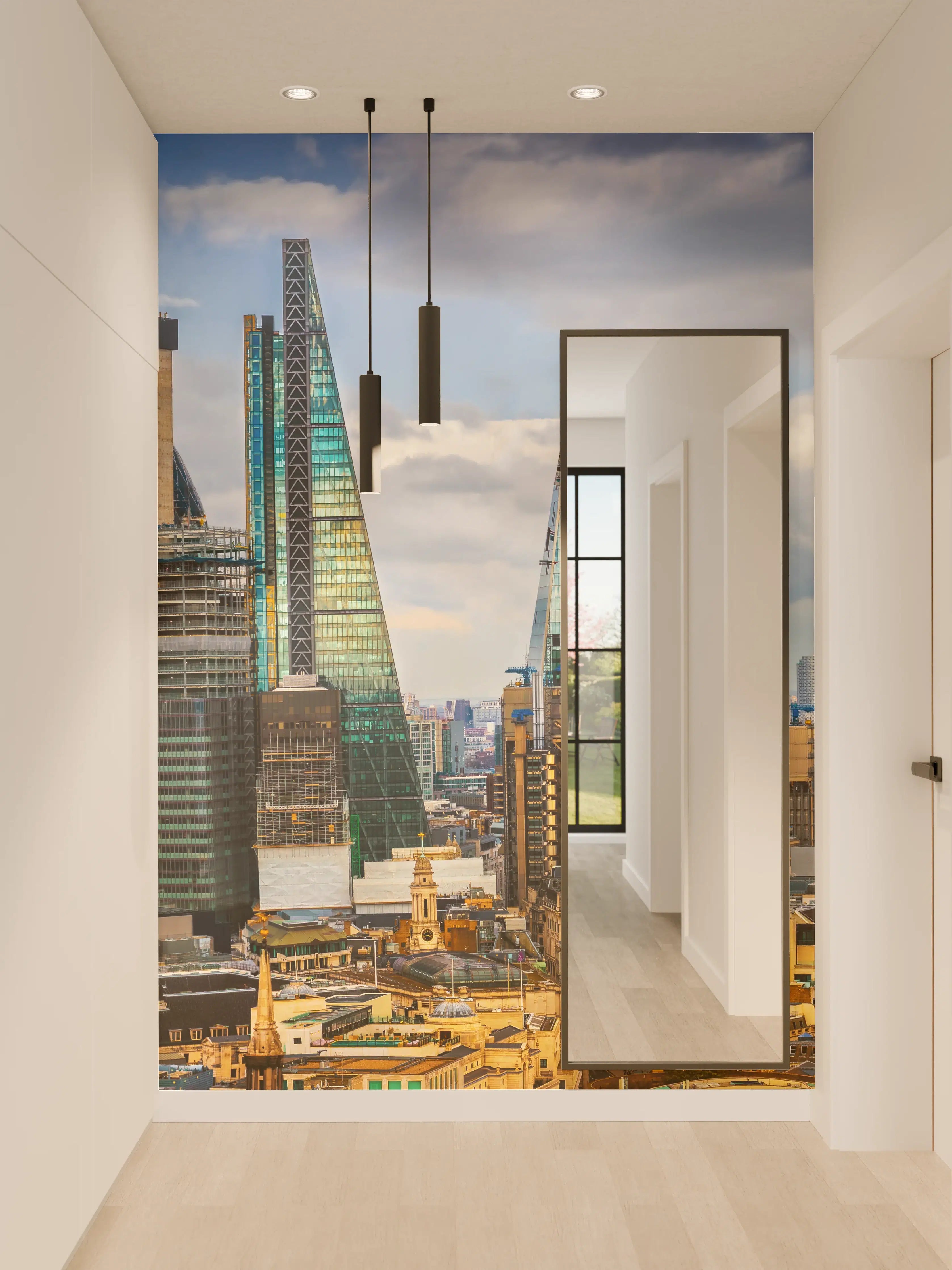 Wandverkleidung Flur - Panorama von London