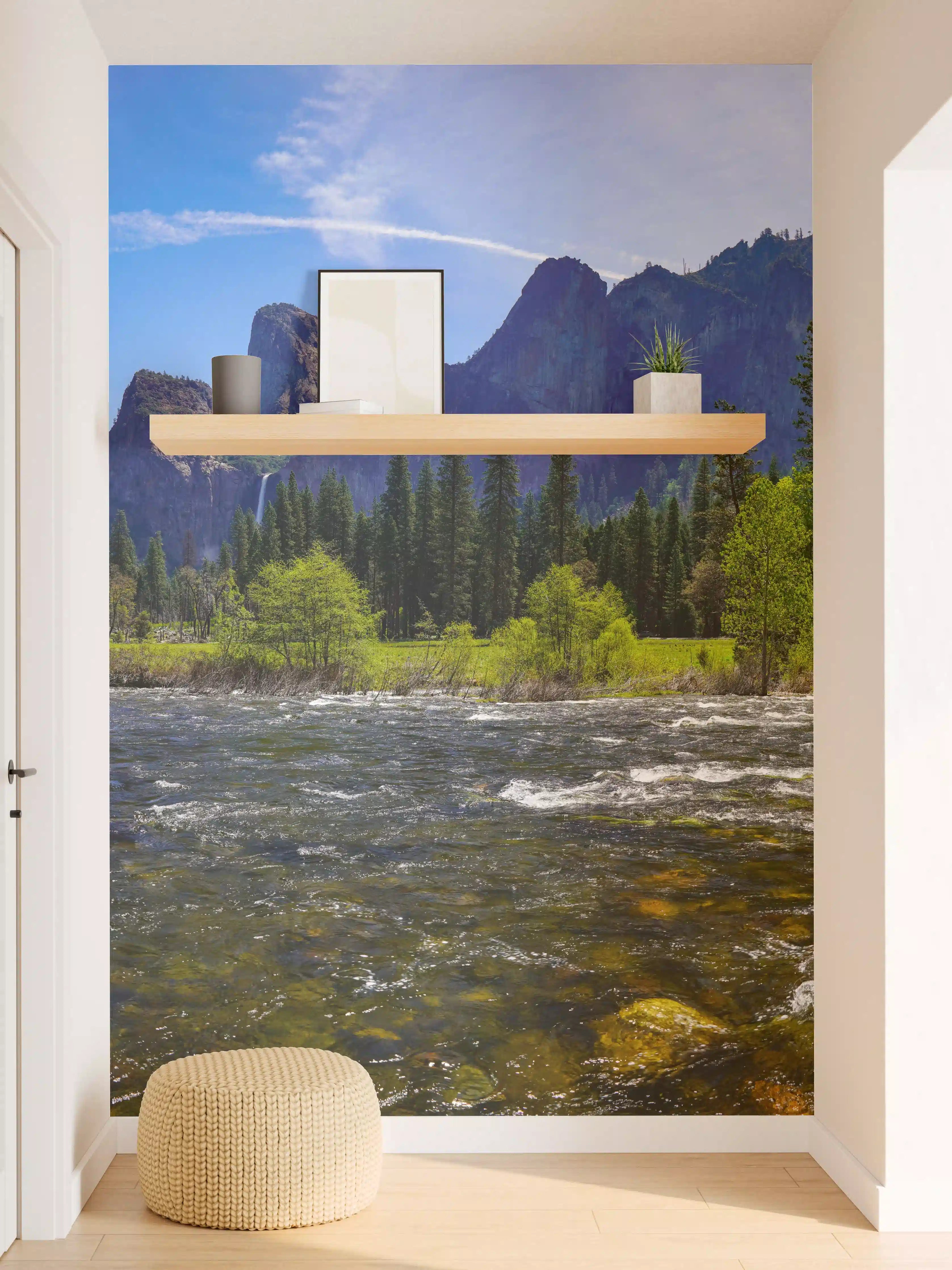 Wandverkleidung Flur - Panoramablick im Yosemite-Nationalpark