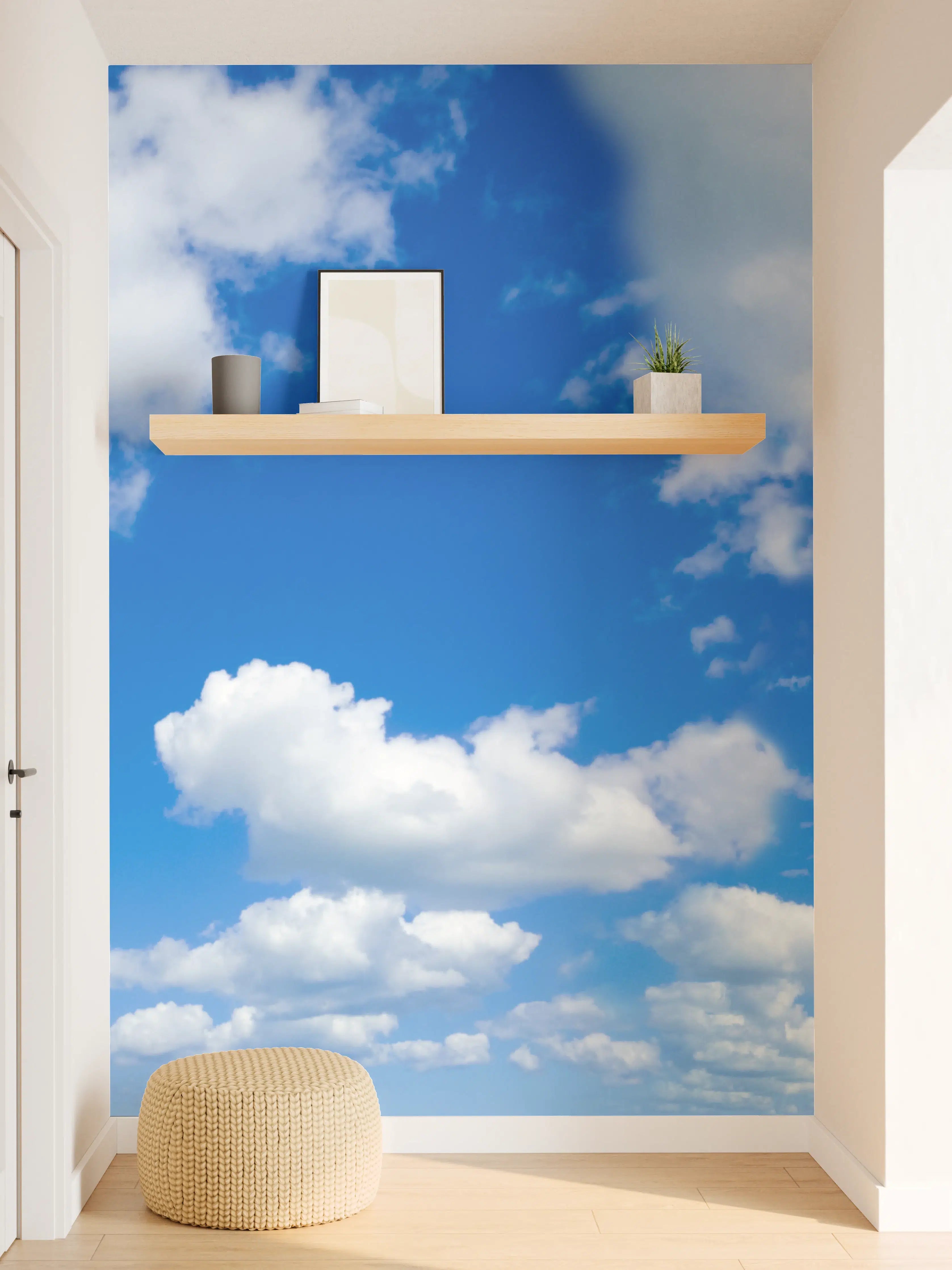 Wandverkleidung Flur - Panoramischer Himmel mit Wolken