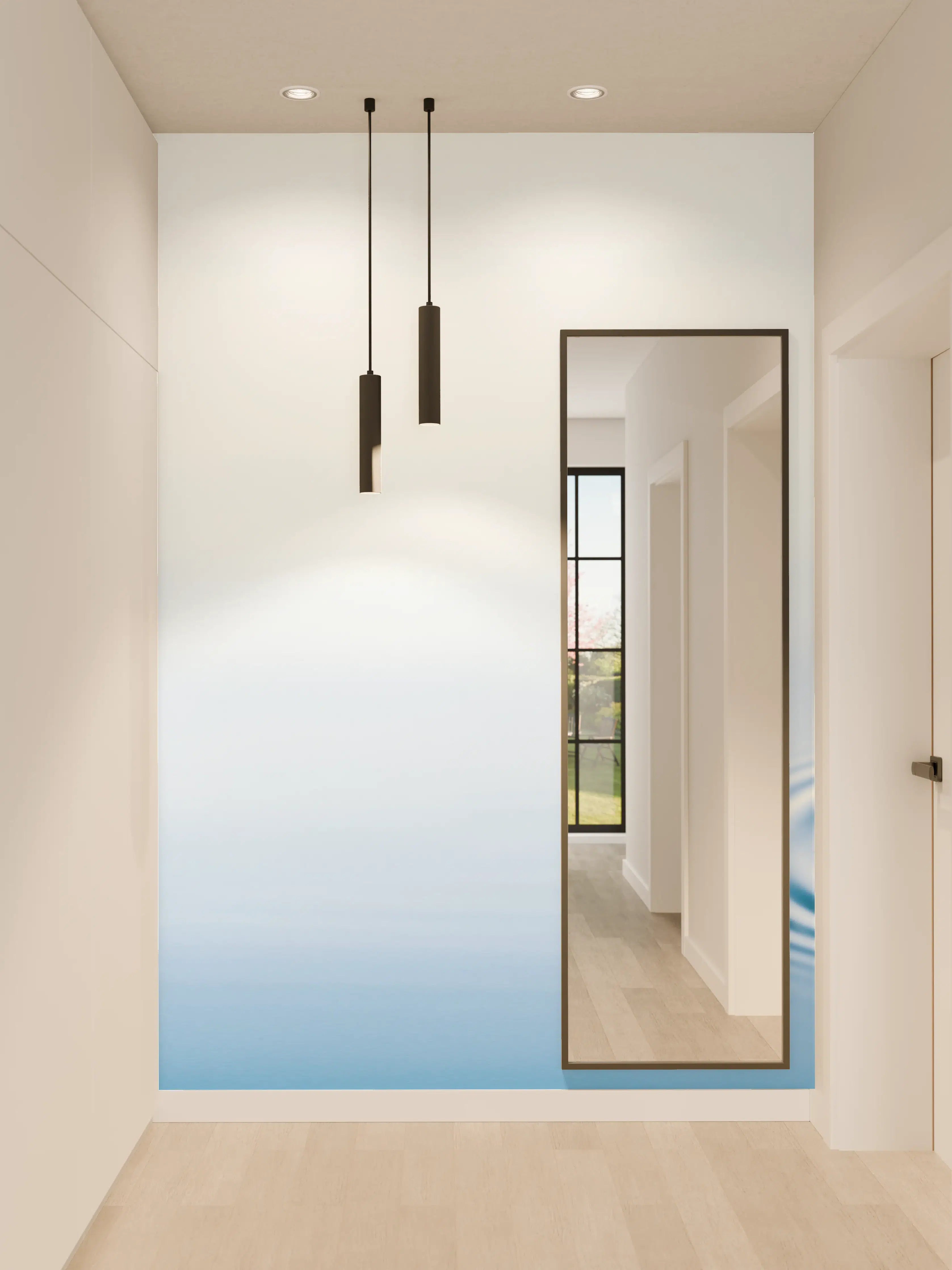 Wandverkleidung Flur - Plätschern der fallenden Wassertropfen