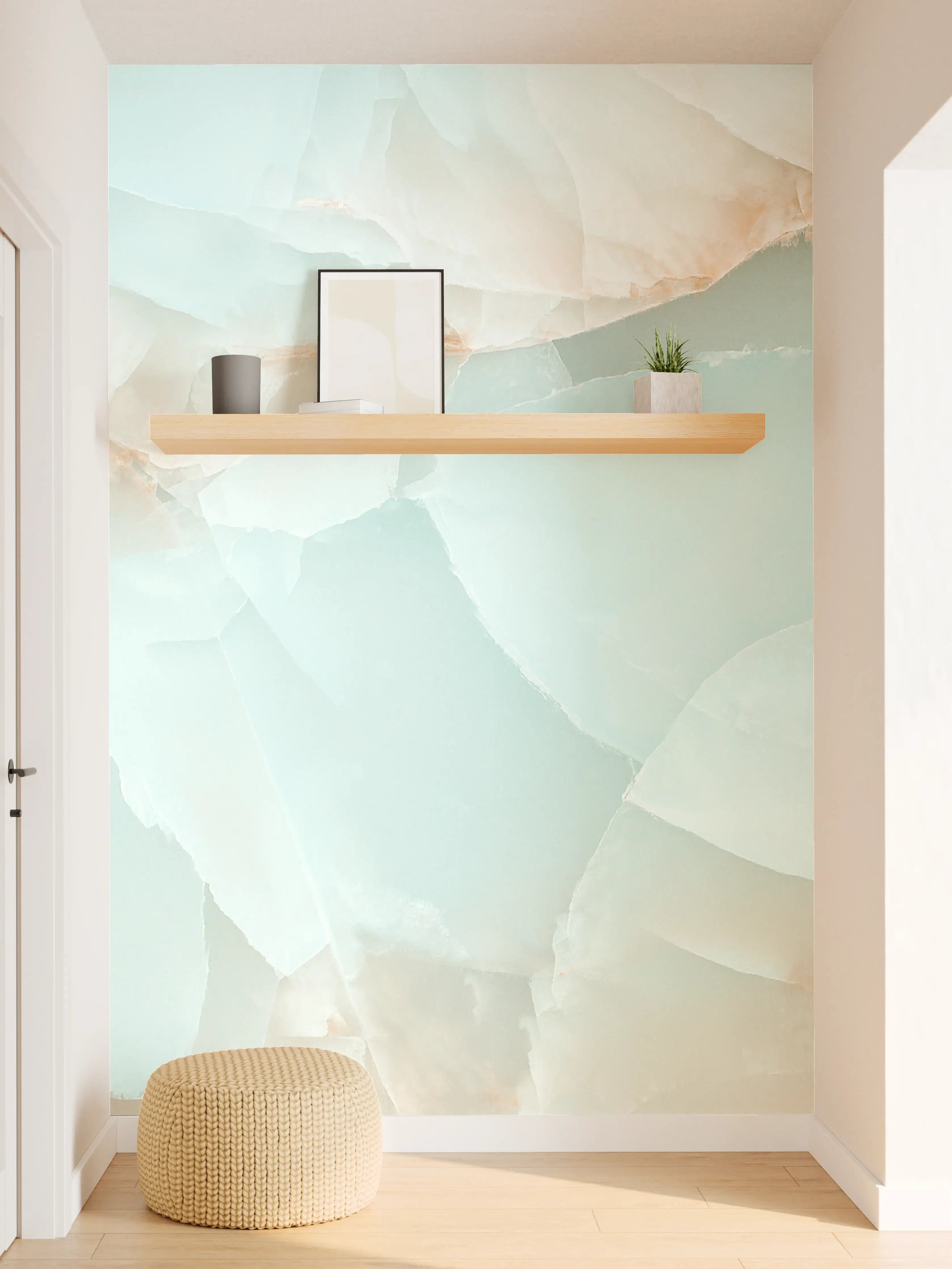 Wandverkleidung Flur - Polierter Onyx-Marmor