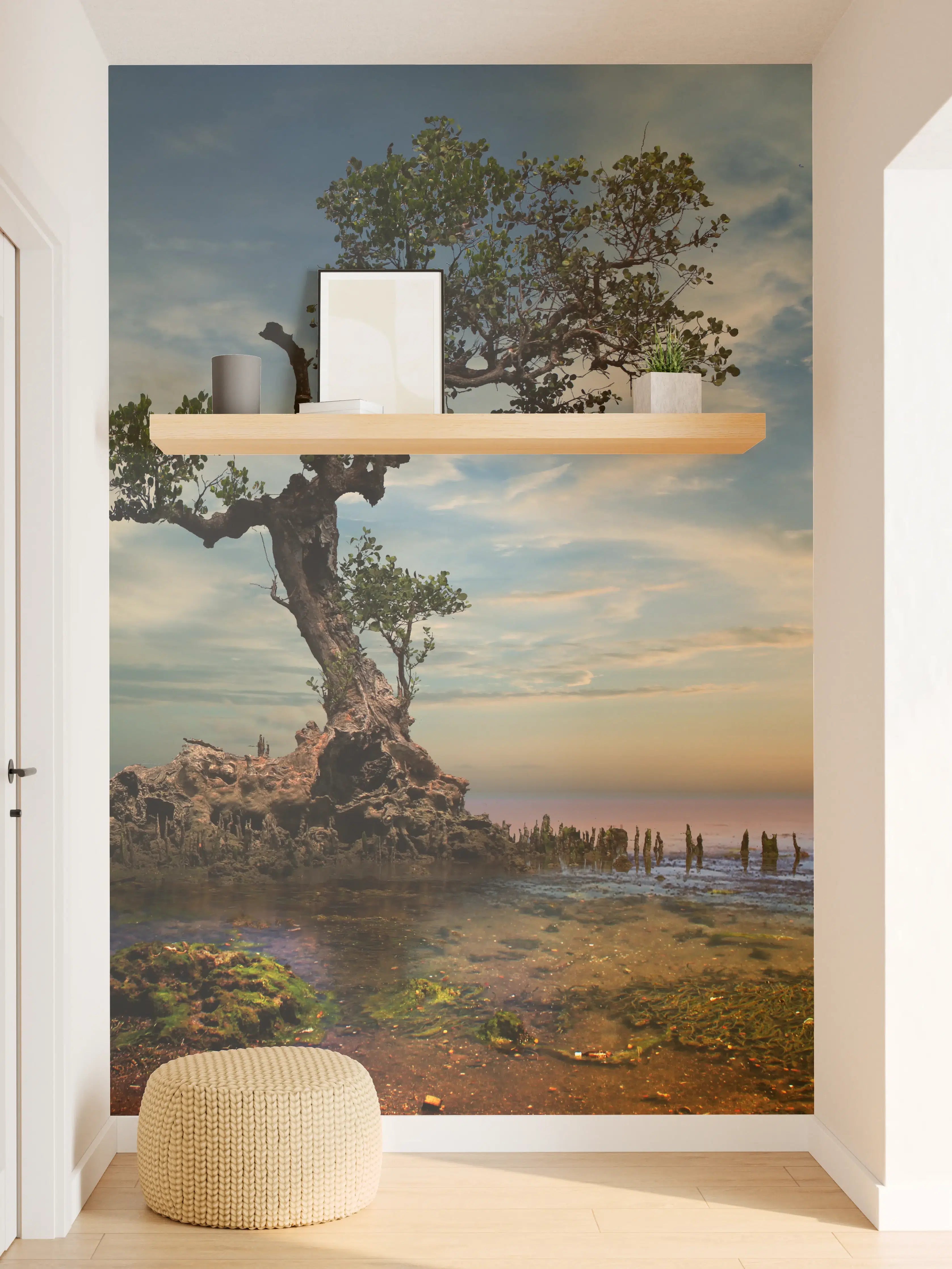 Wandverkleidung Flur - Privatsphäre in Grautönen: Bildrechte sichern