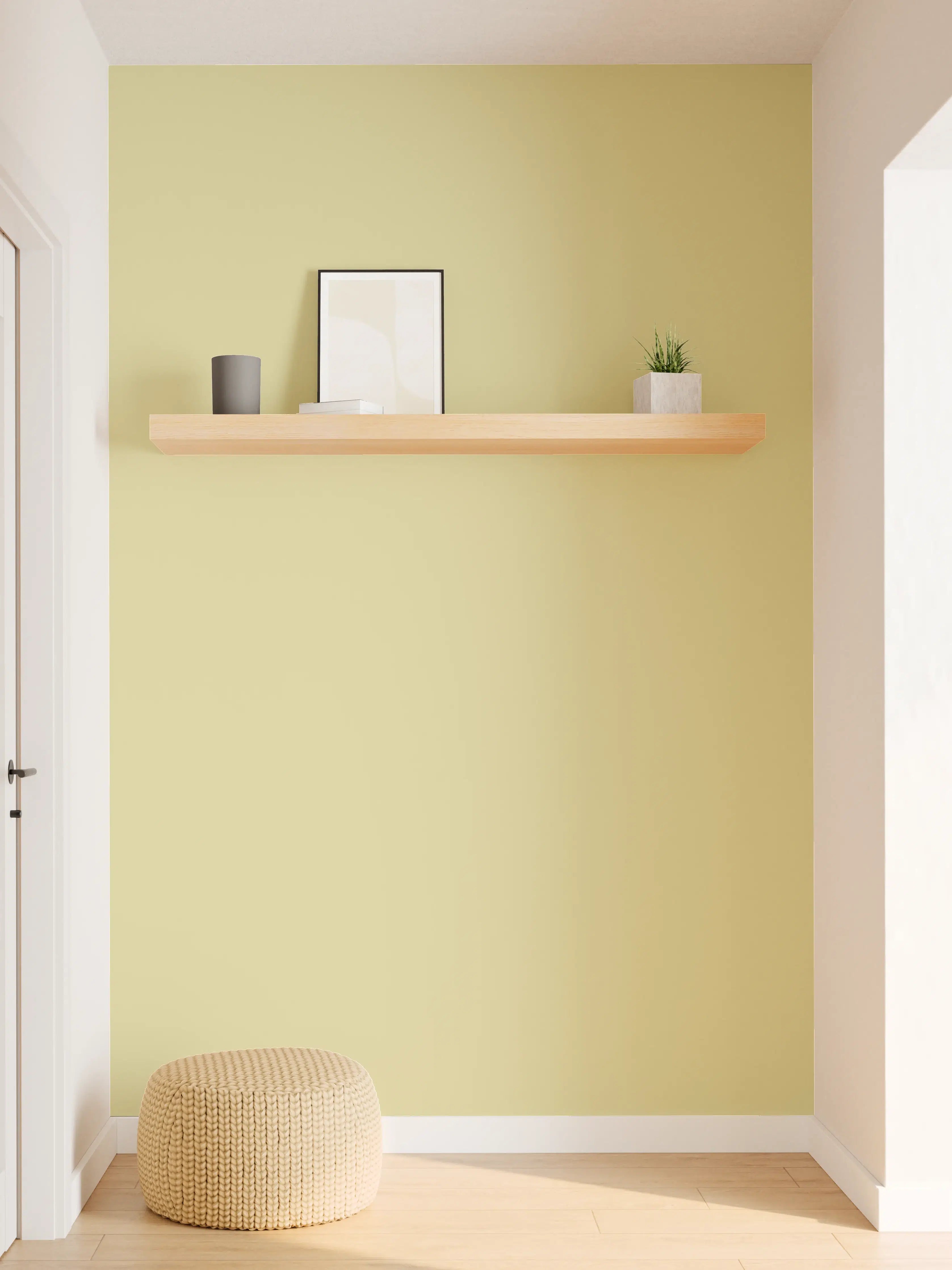 Wandverkleidung Flur - RAL 1000 (Grünbeige)