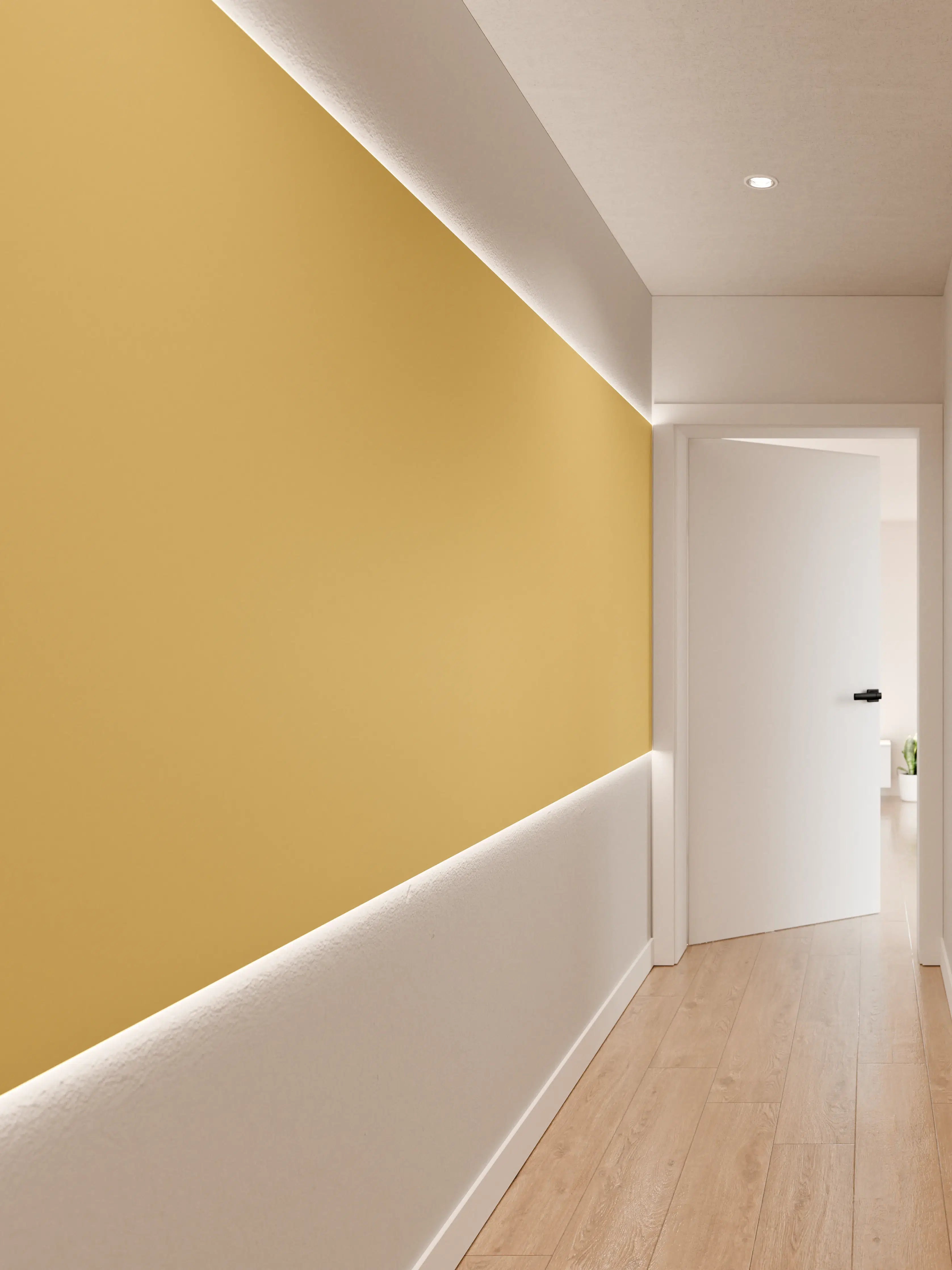 Wandverkleidung Flur - RAL 1002 (Sandgelb)
