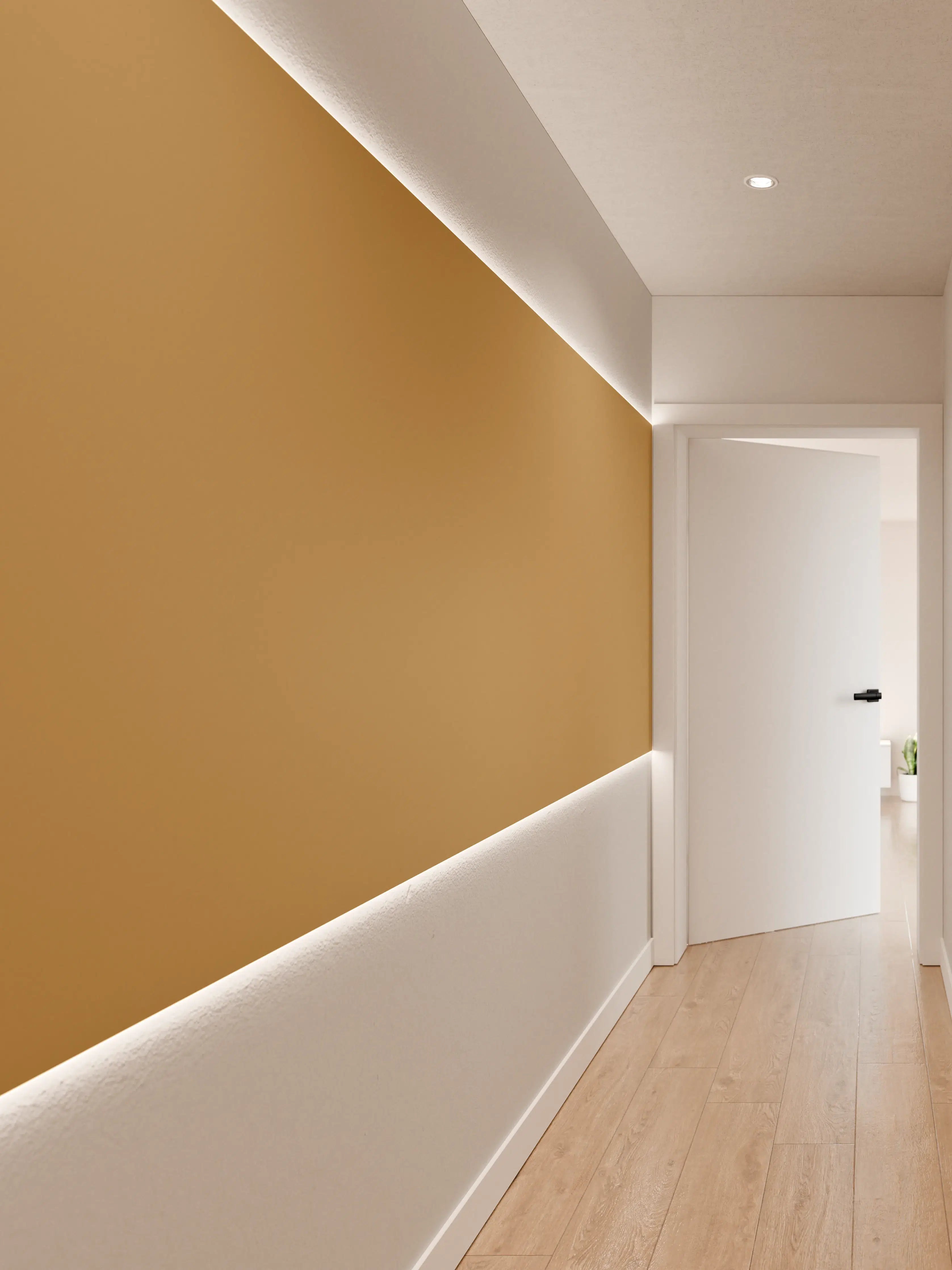 Wandverkleidung Flur - RAL 1011 (Braunbeige)