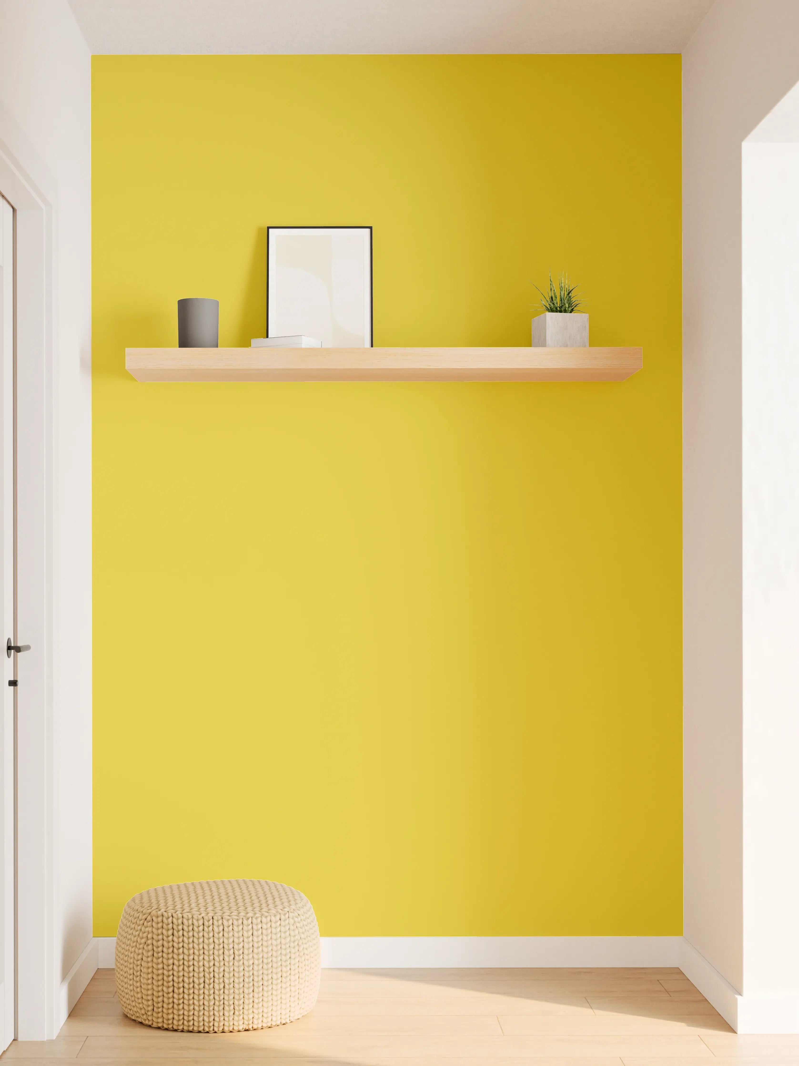 Wandverkleidung Flur - RAL 1012 (Zitronengelb)