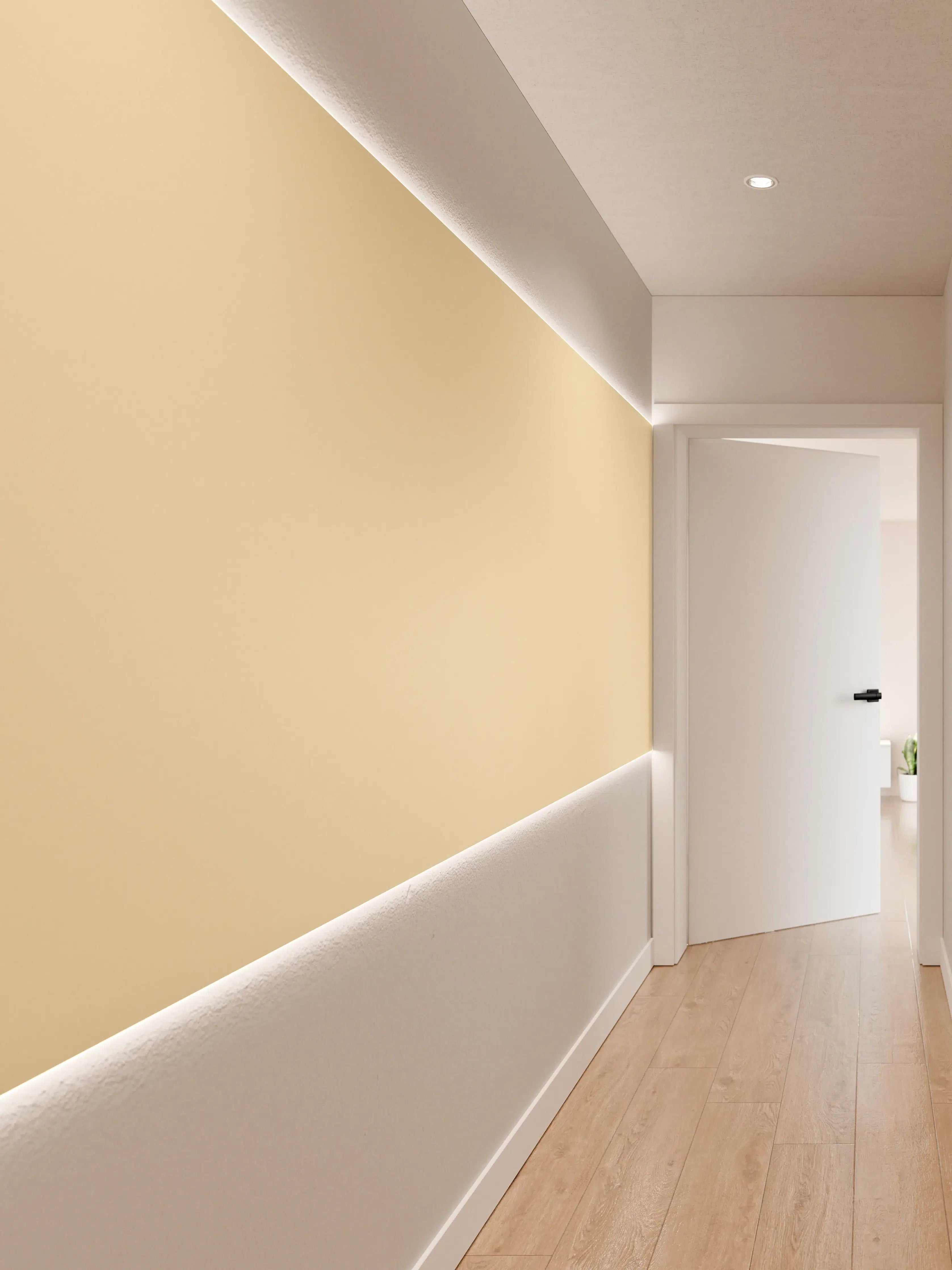 Wandverkleidung Flur - RAL 1015 (Hellelfenbein)