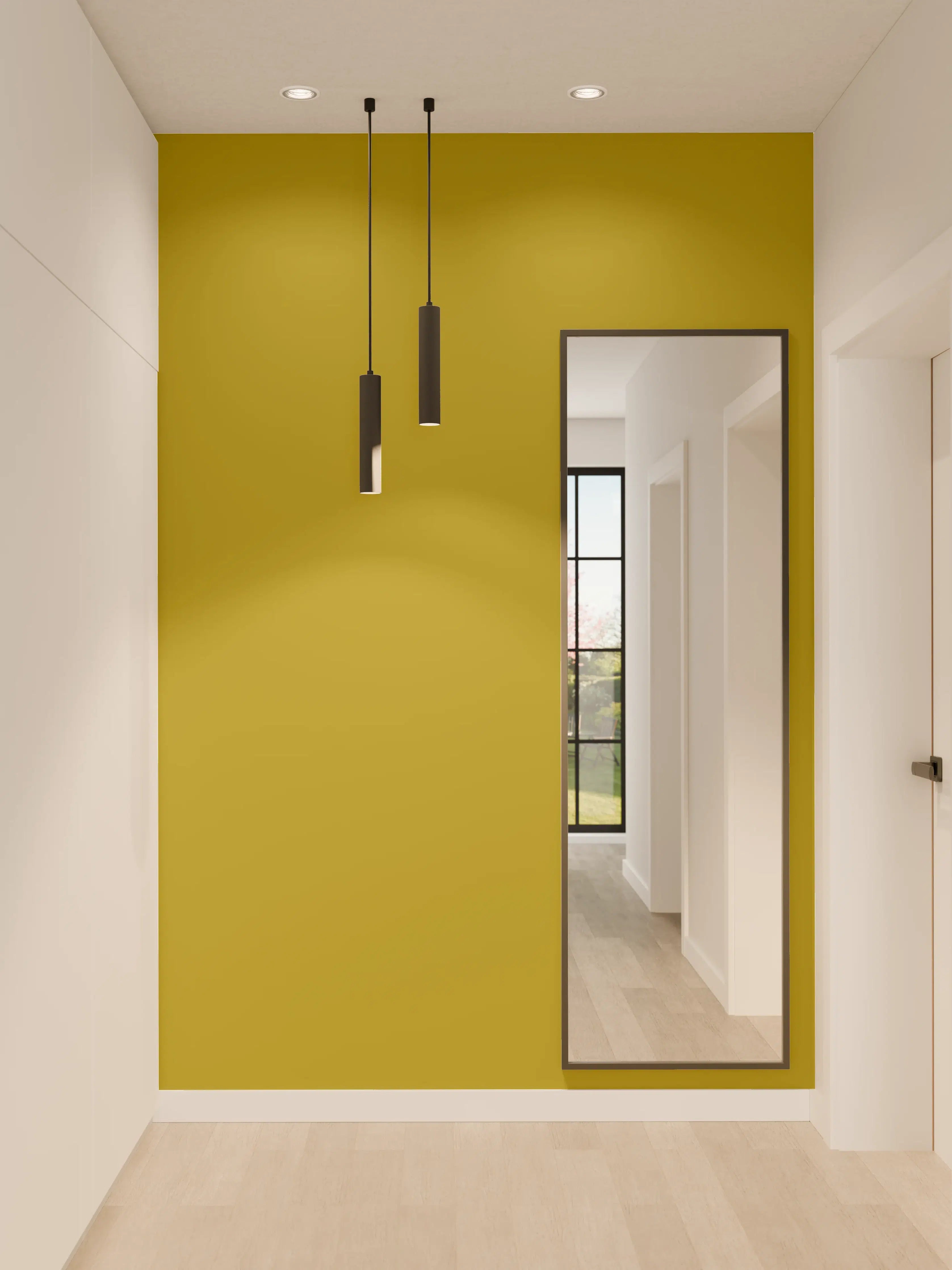 Wandverkleidung Flur - RAL 1027 (Curry)