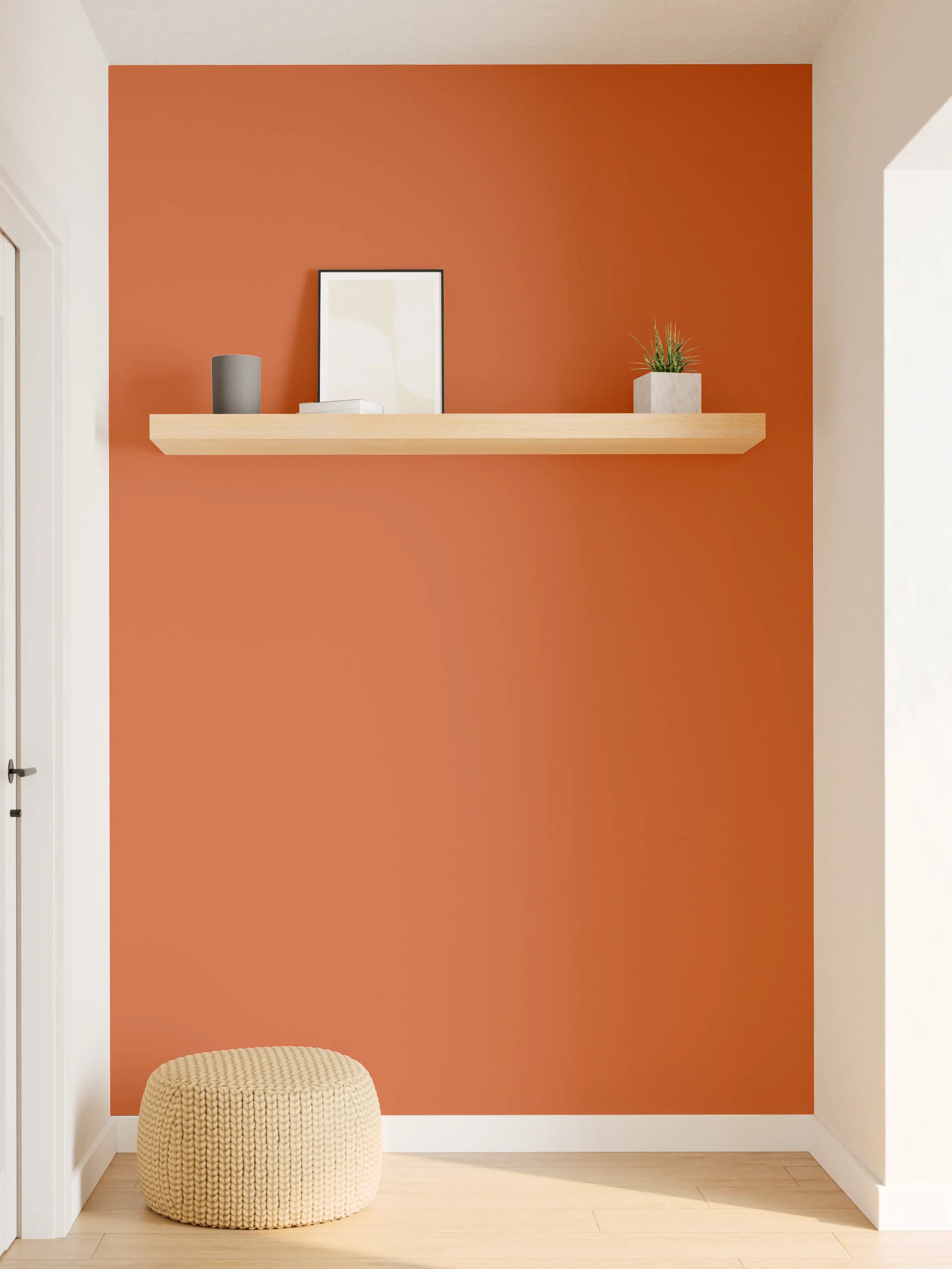 Wandverkleidung Flur - RAL 2001 (Rot-Orange)