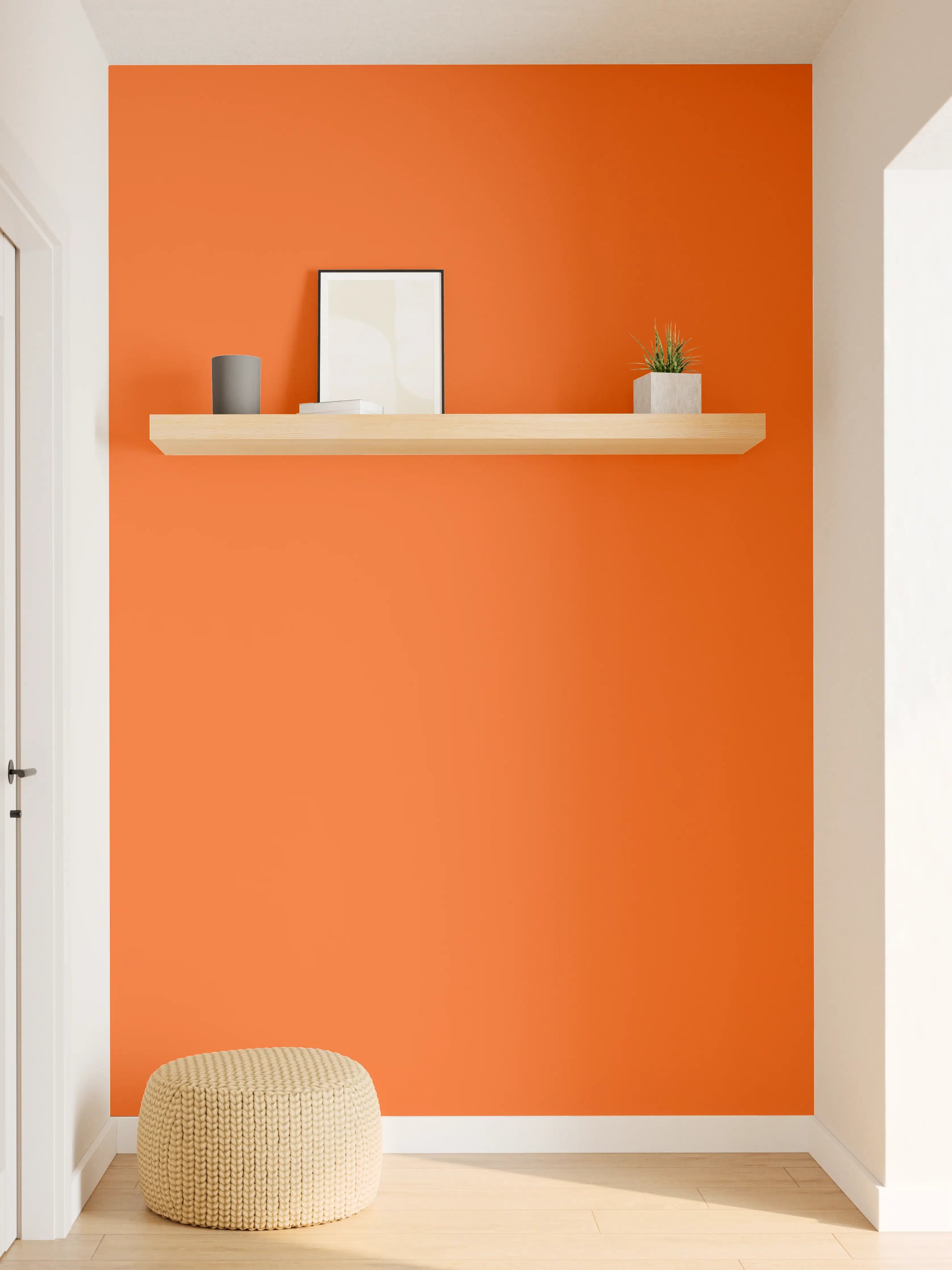 Wandverkleidung Flur - RAL 2004 (Reines Orange)