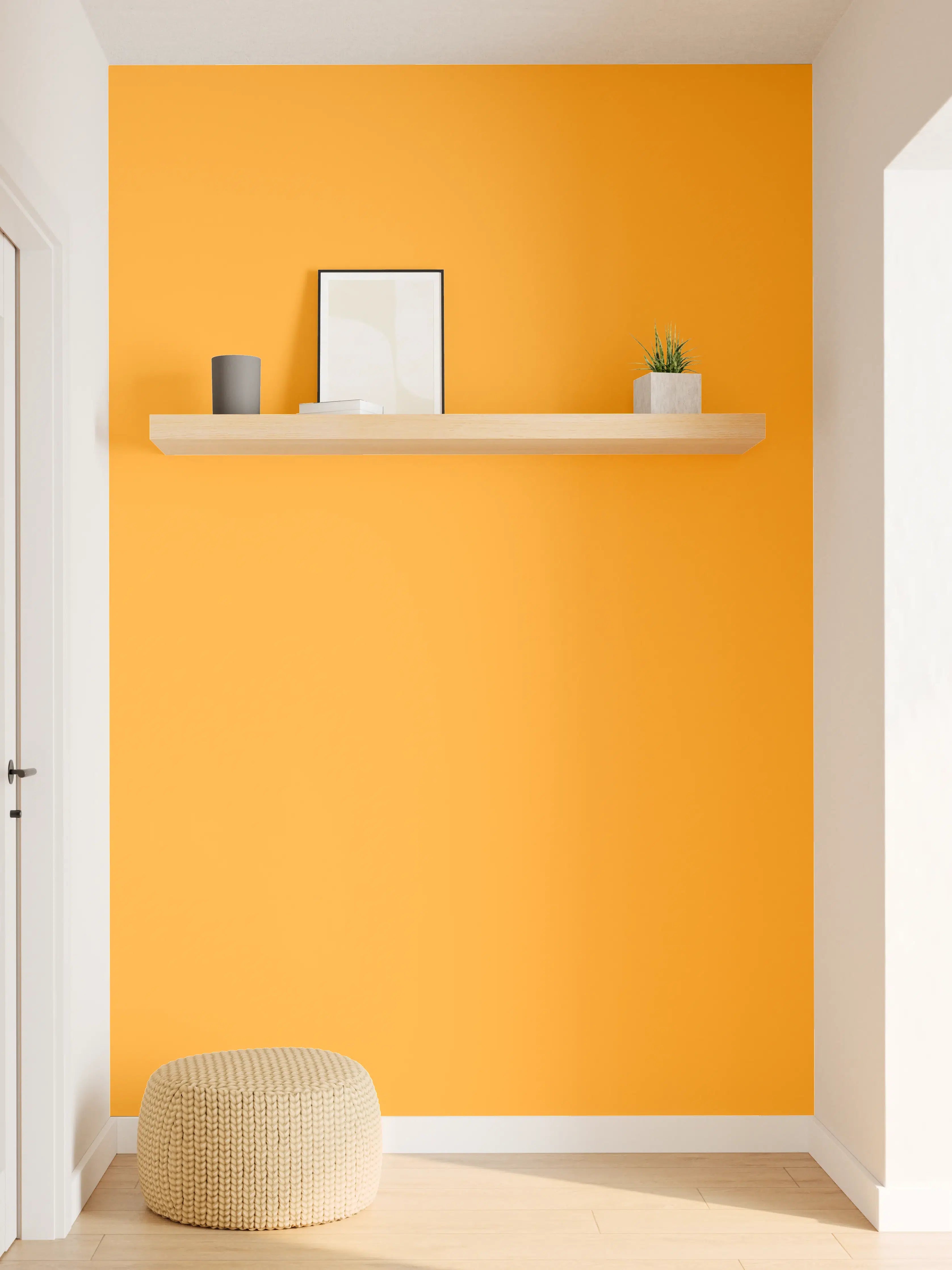 Wandverkleidung Flur - RAL 2007 (Leuchtendes Hellorange)