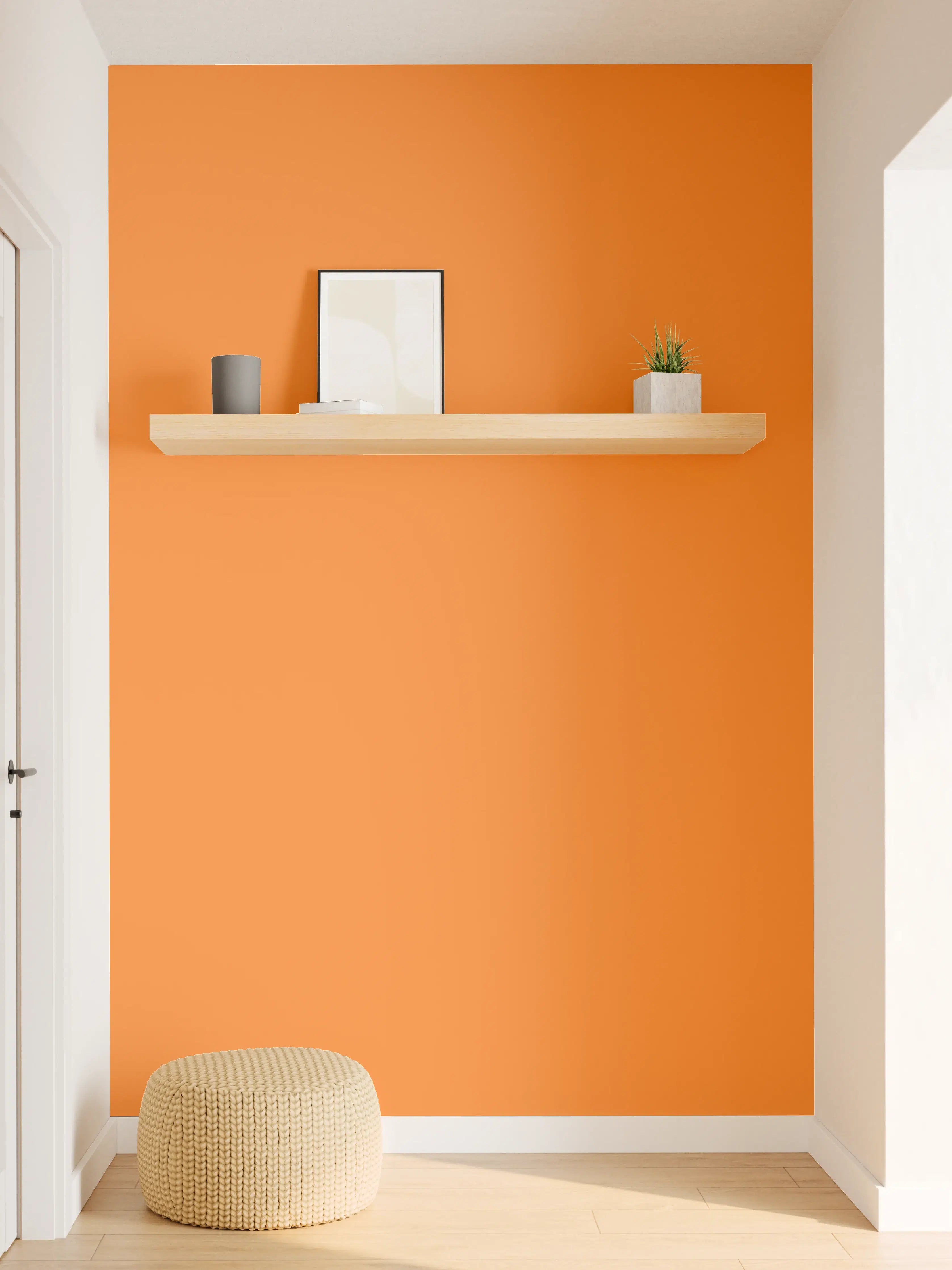 Wandverkleidung Flur - RAL 2011 (Tieforange)