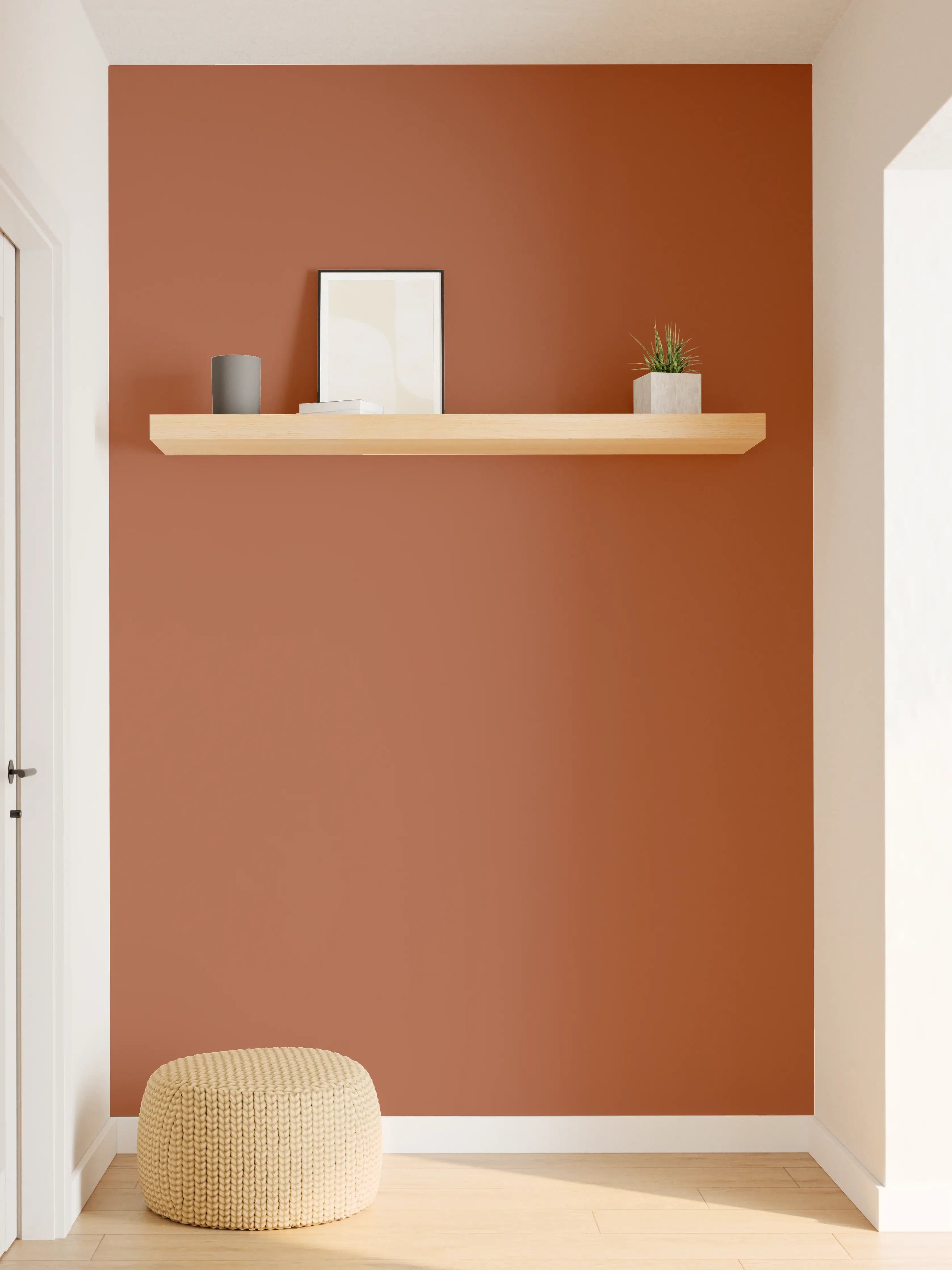 Wandverkleidung Flur - RAL 2013 (Perlorange)