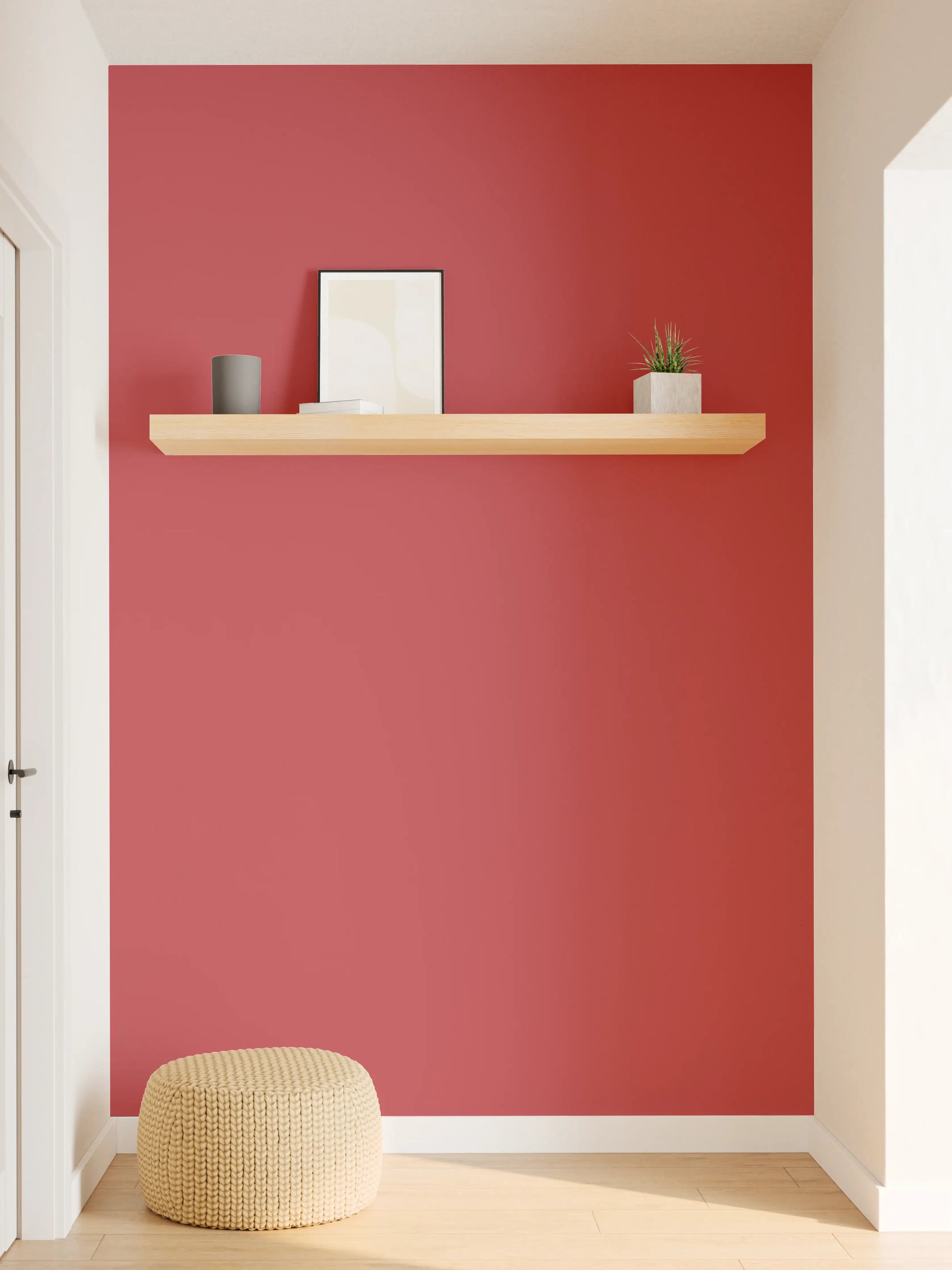 Wandverkleidung Flur - RAL 3031 (Orientrot)