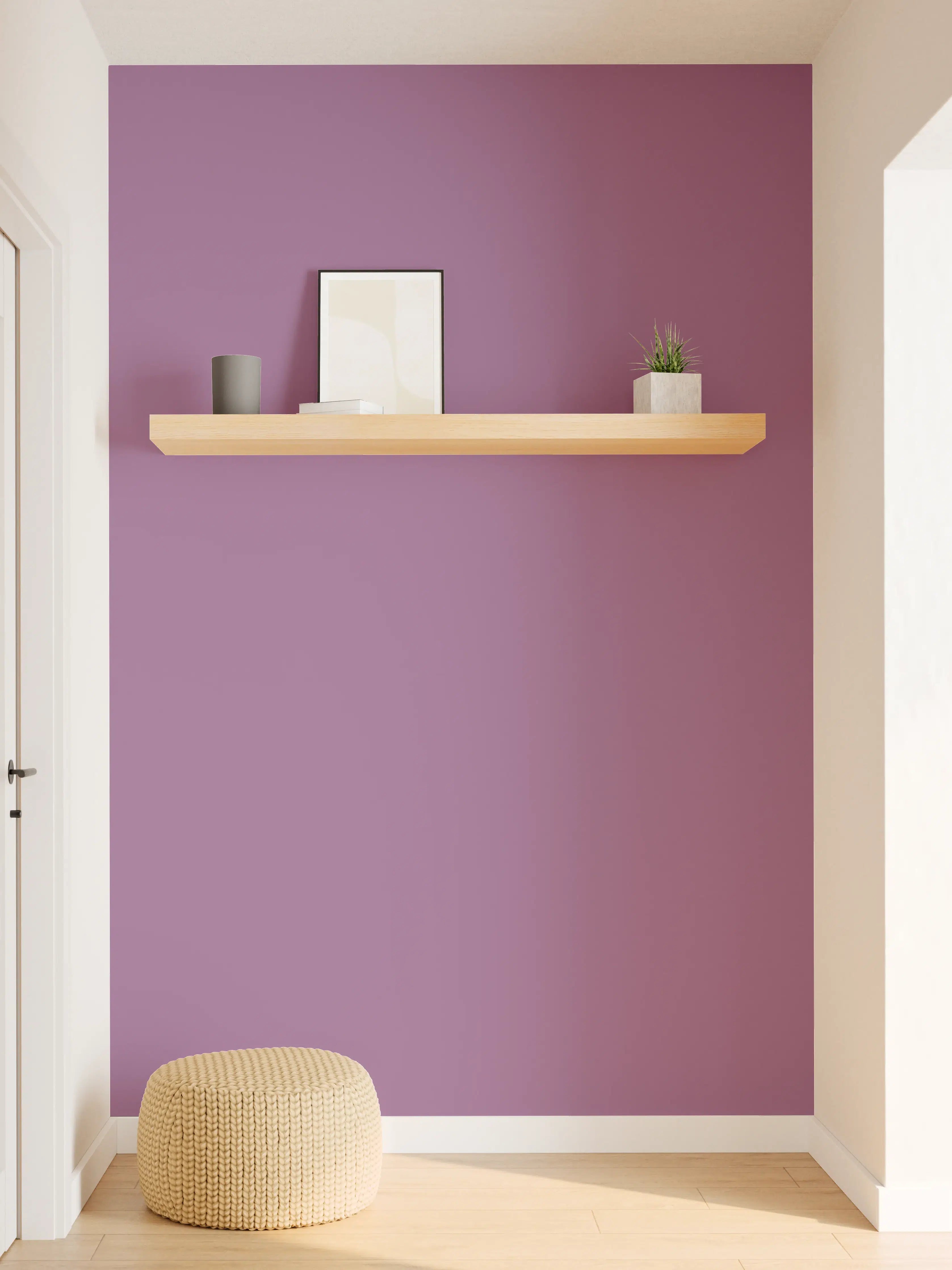 Wandverkleidung Flur - RAL 4001 (Rotflieder)