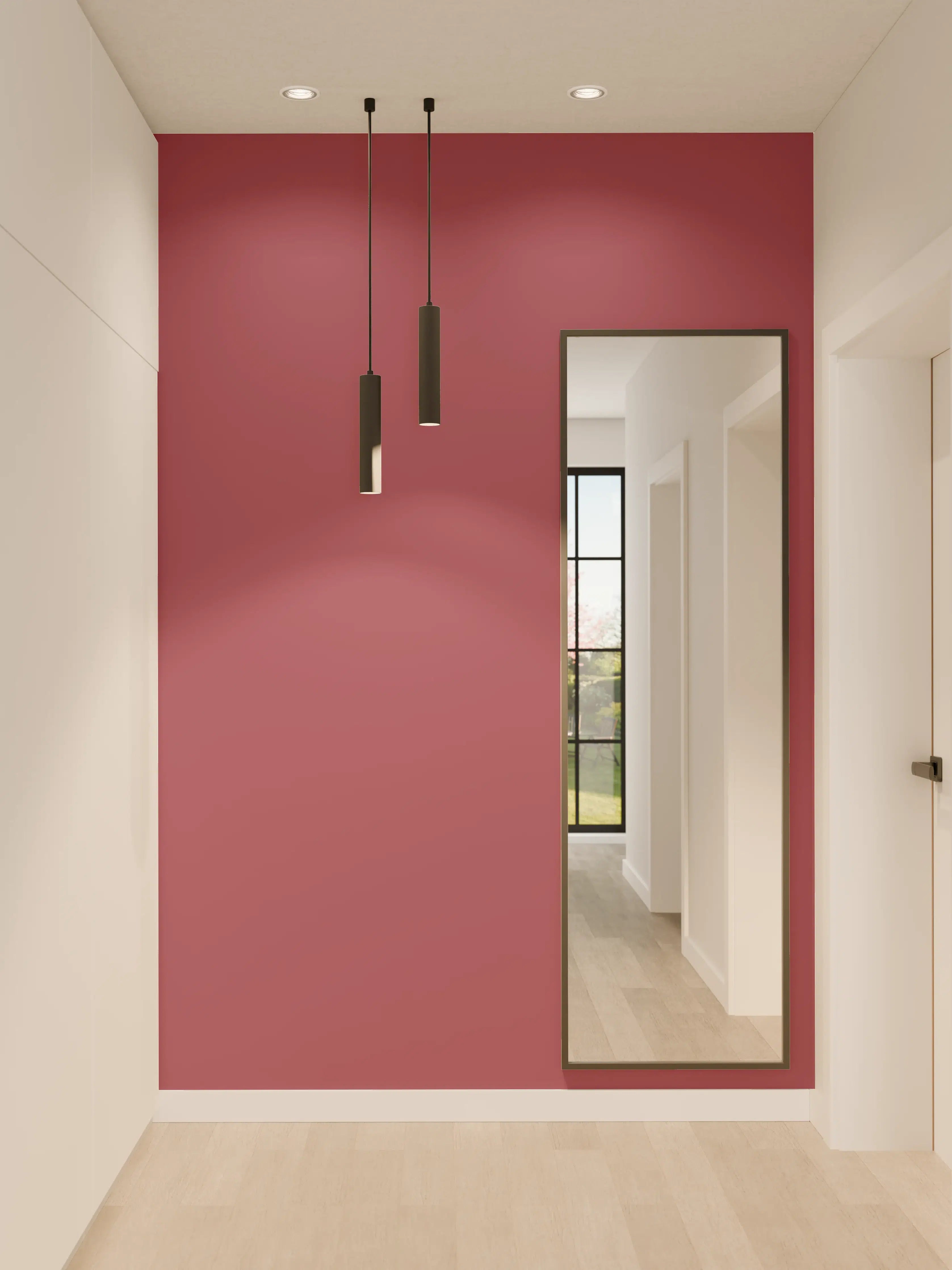 Wandverkleidung Flur - RAL 4002 (Rotviolett)