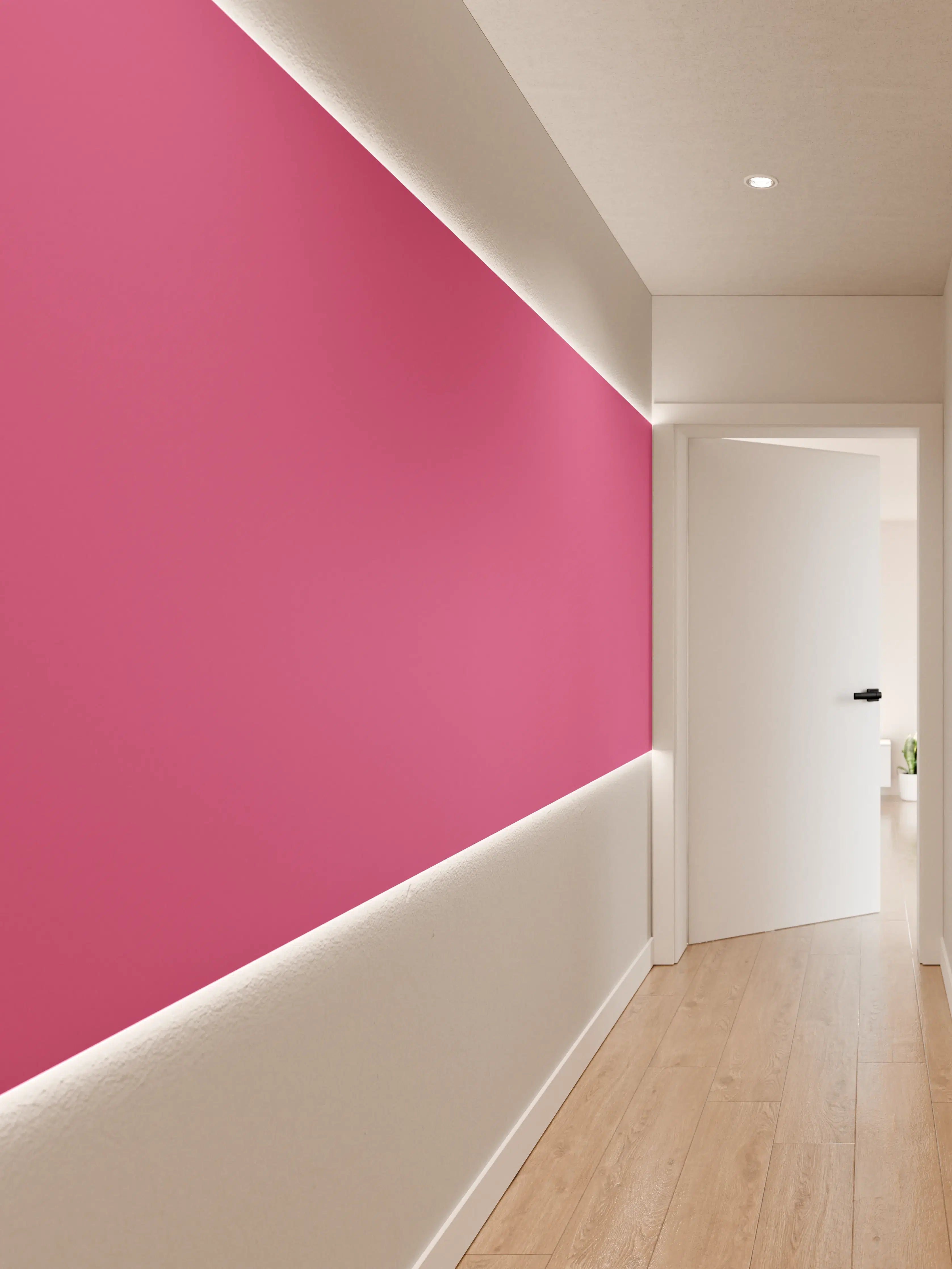Wandverkleidung Flur - RAL 4003 (Violett