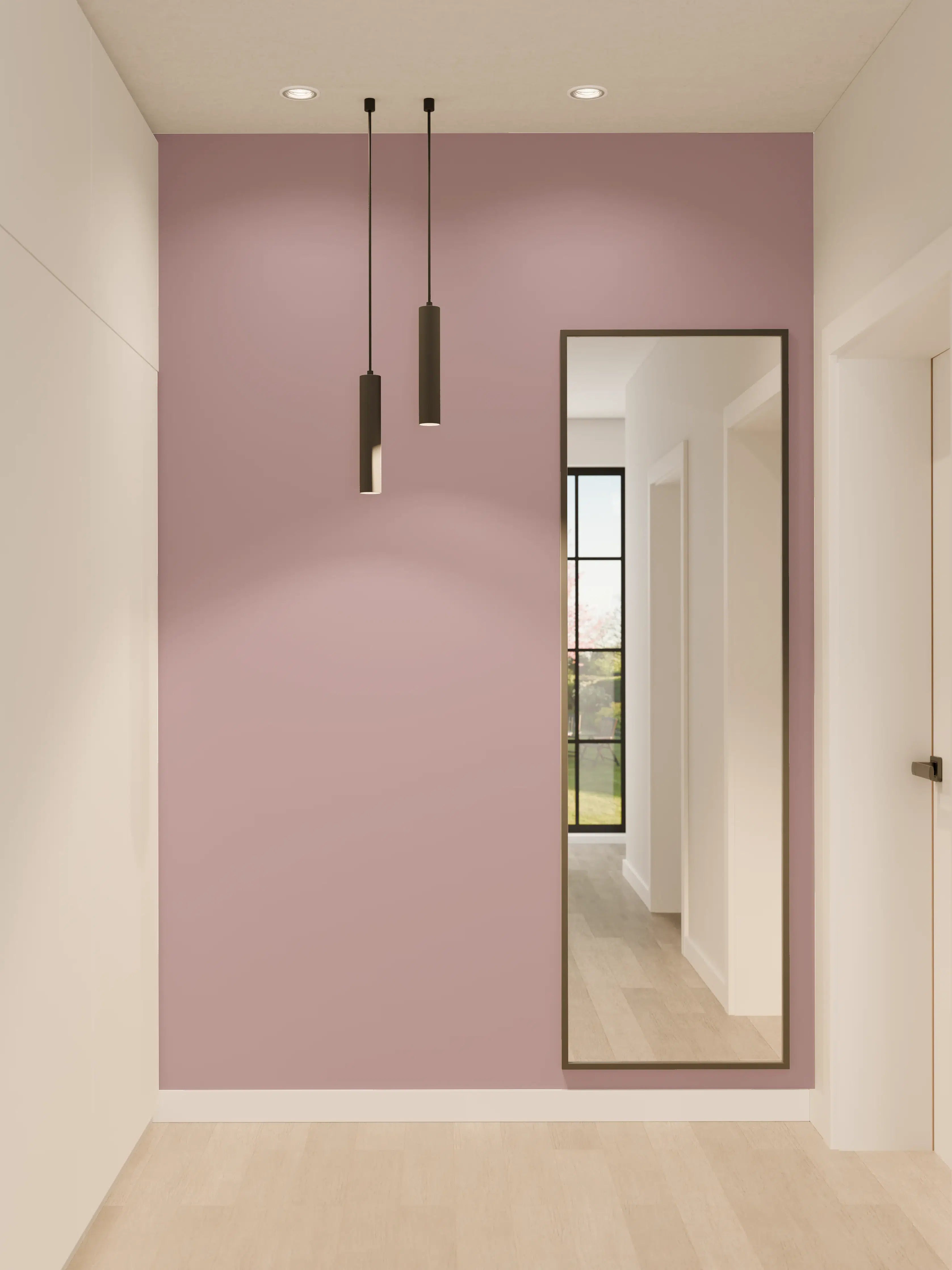 Wandverkleidung Flur - RAL 4009 (Pastellviolett)