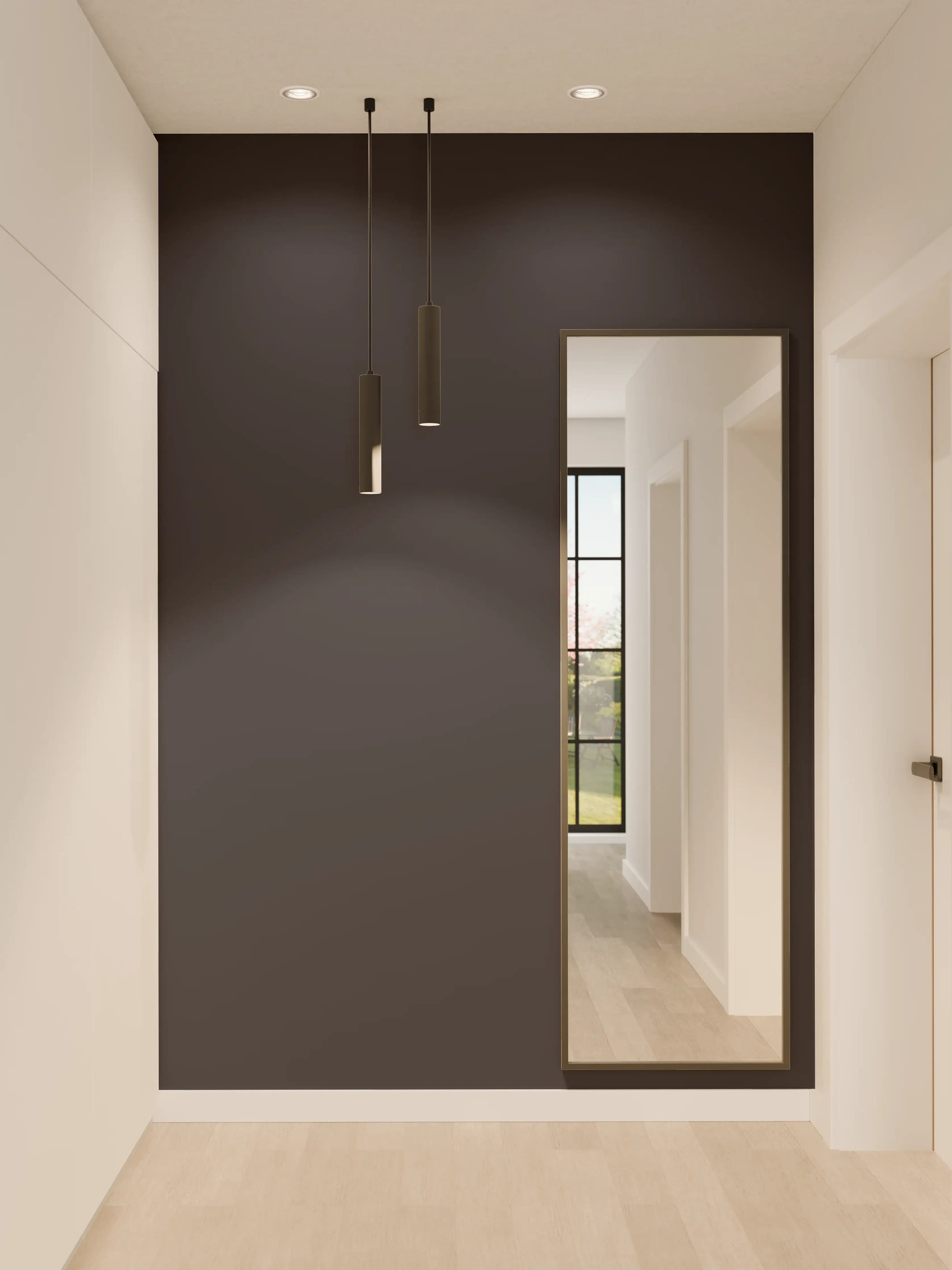 Wandverkleidung Flur - RAL 5004 (Schwarzblau)