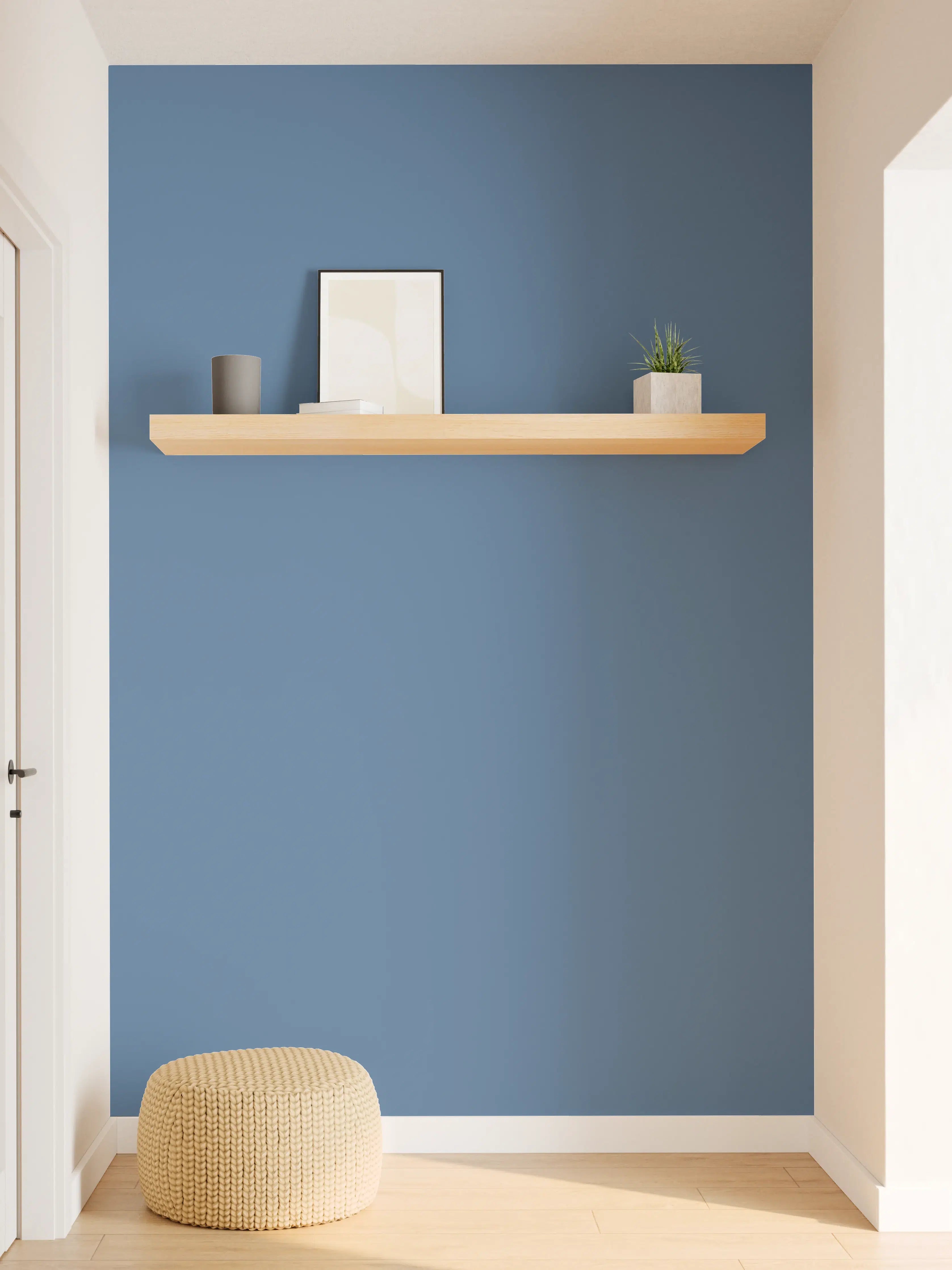 Wandverkleidung Flur - RAL 5007 (Brillantblau)