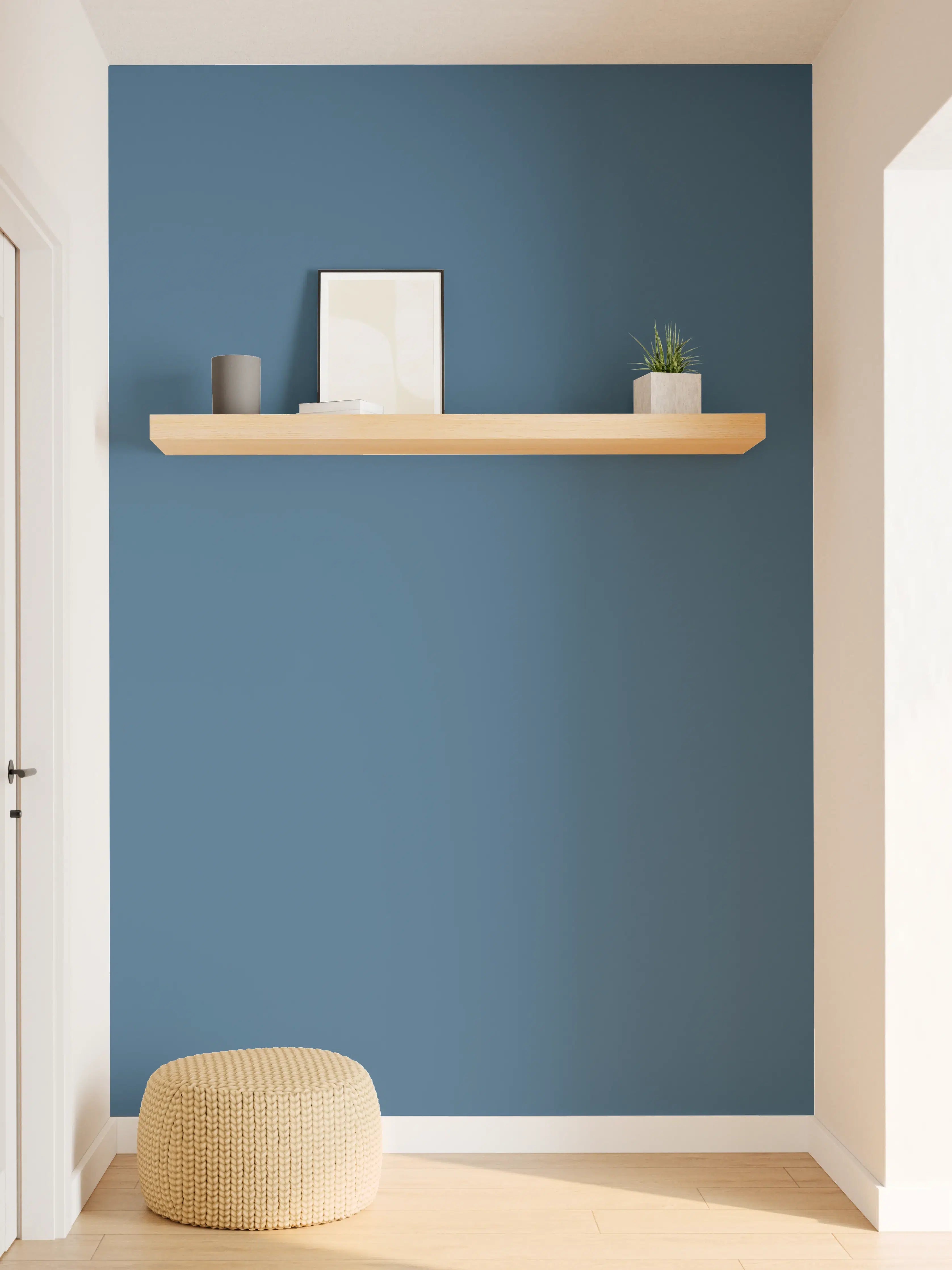 Wandverkleidung Flur - RAL 5009 (Azurblau)