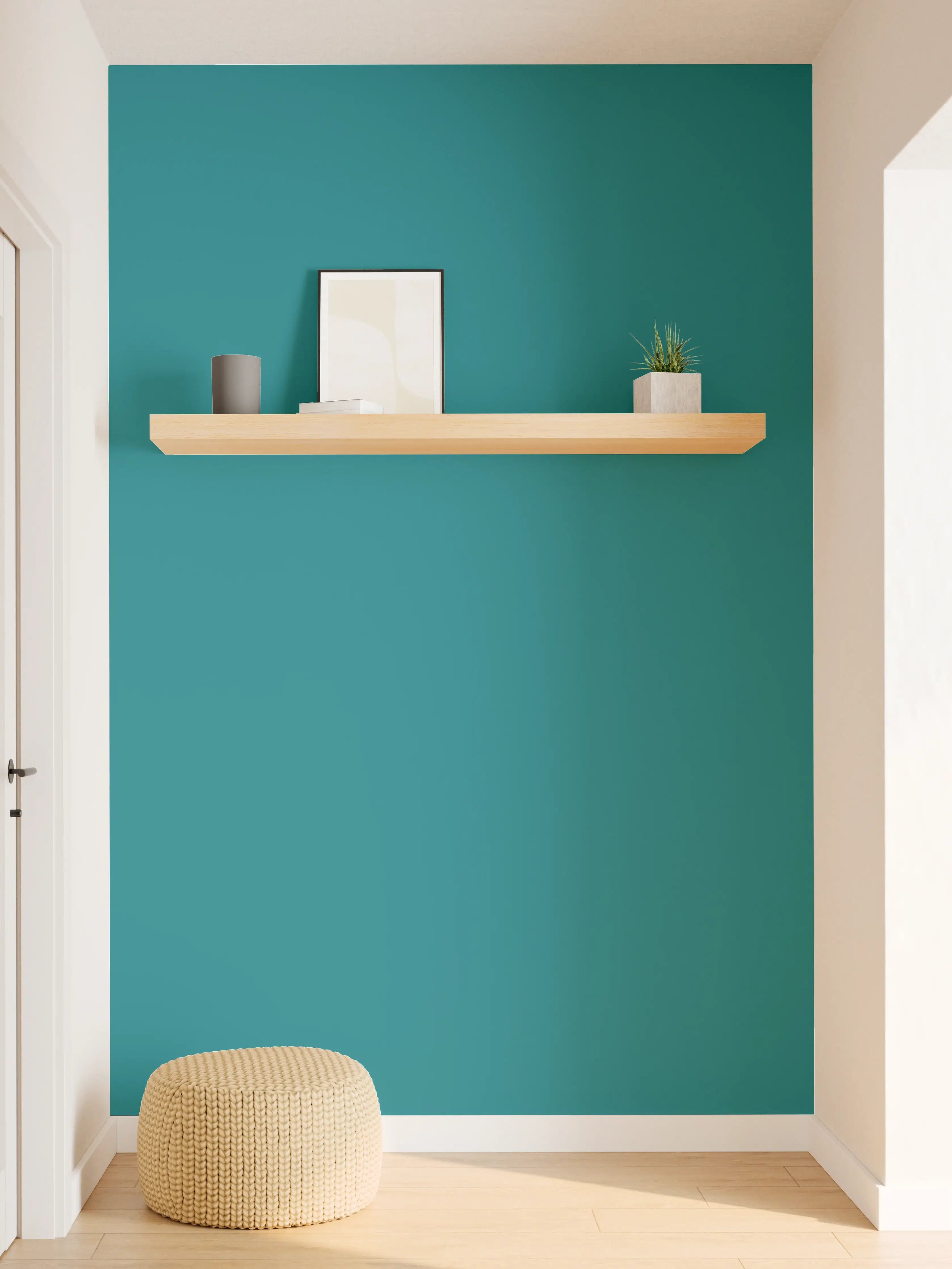 Wandverkleidung Flur - RAL 5021 (Wasserblau)