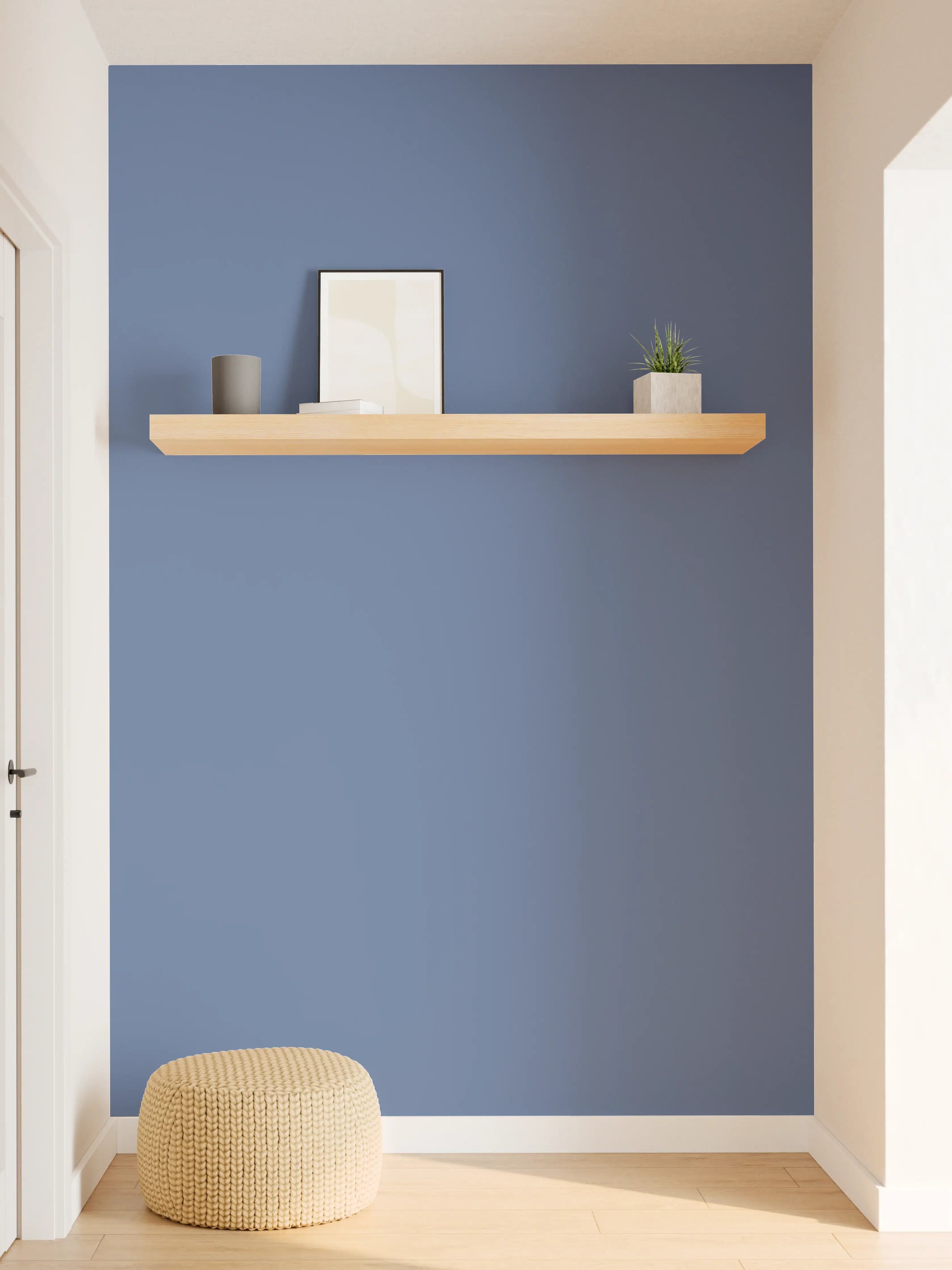 Wandverkleidung Flur - RAL 5023 (Entferntes Blau)