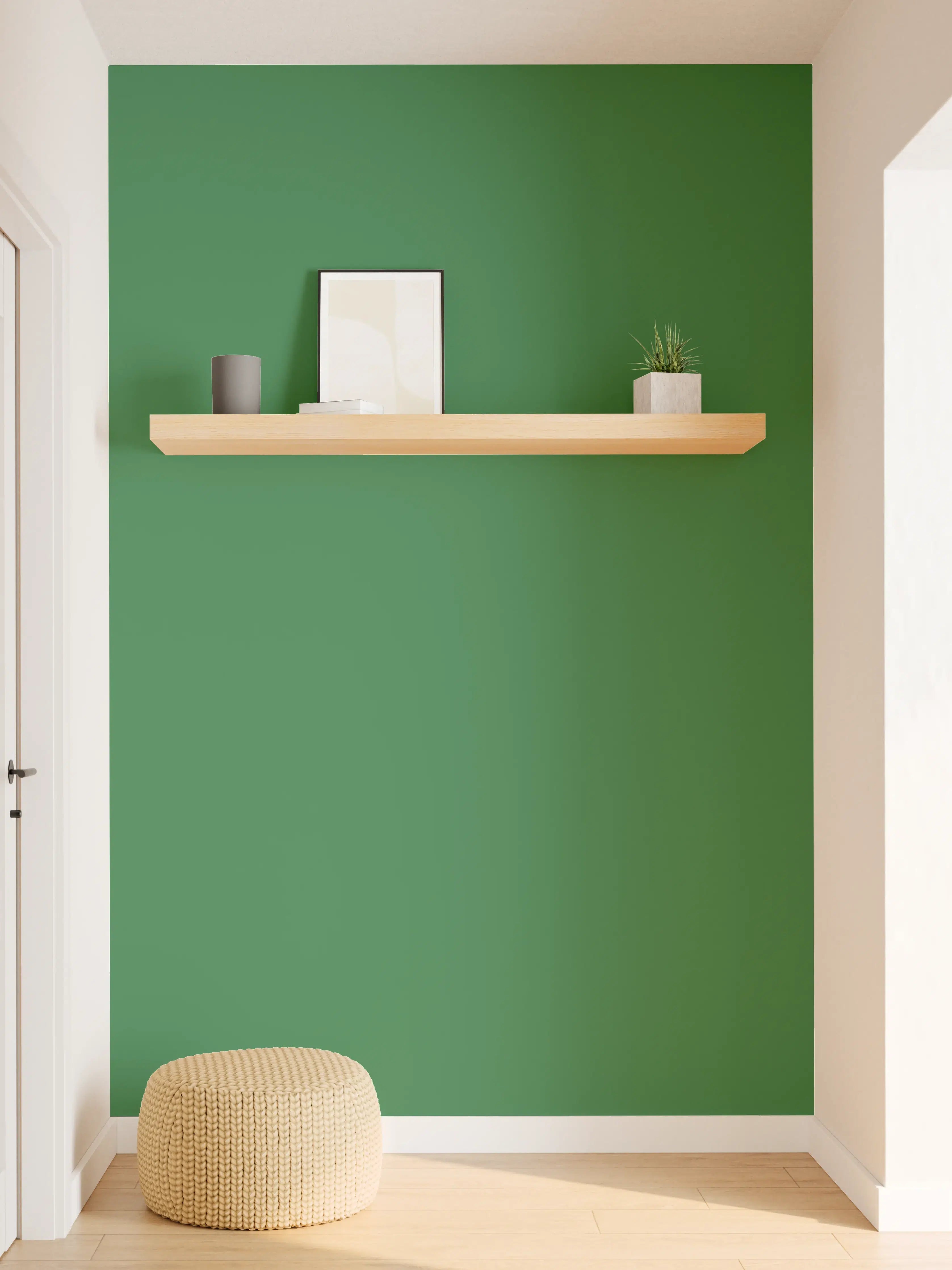 Wandverkleidung Flur - RAL 6001 (Smaragdgrün)