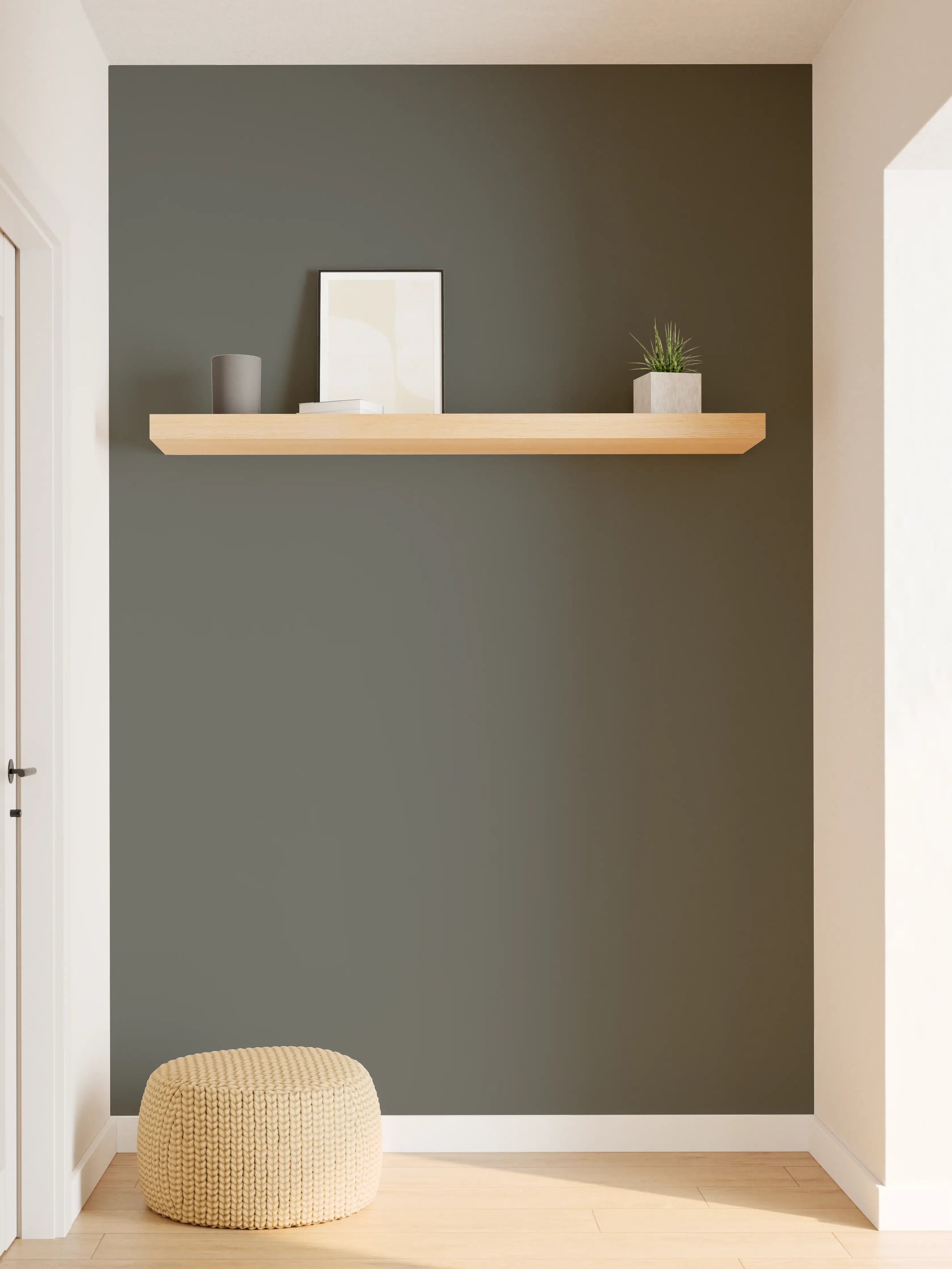 Wandverkleidung Flur - RAL 6006 (Olivgrau)