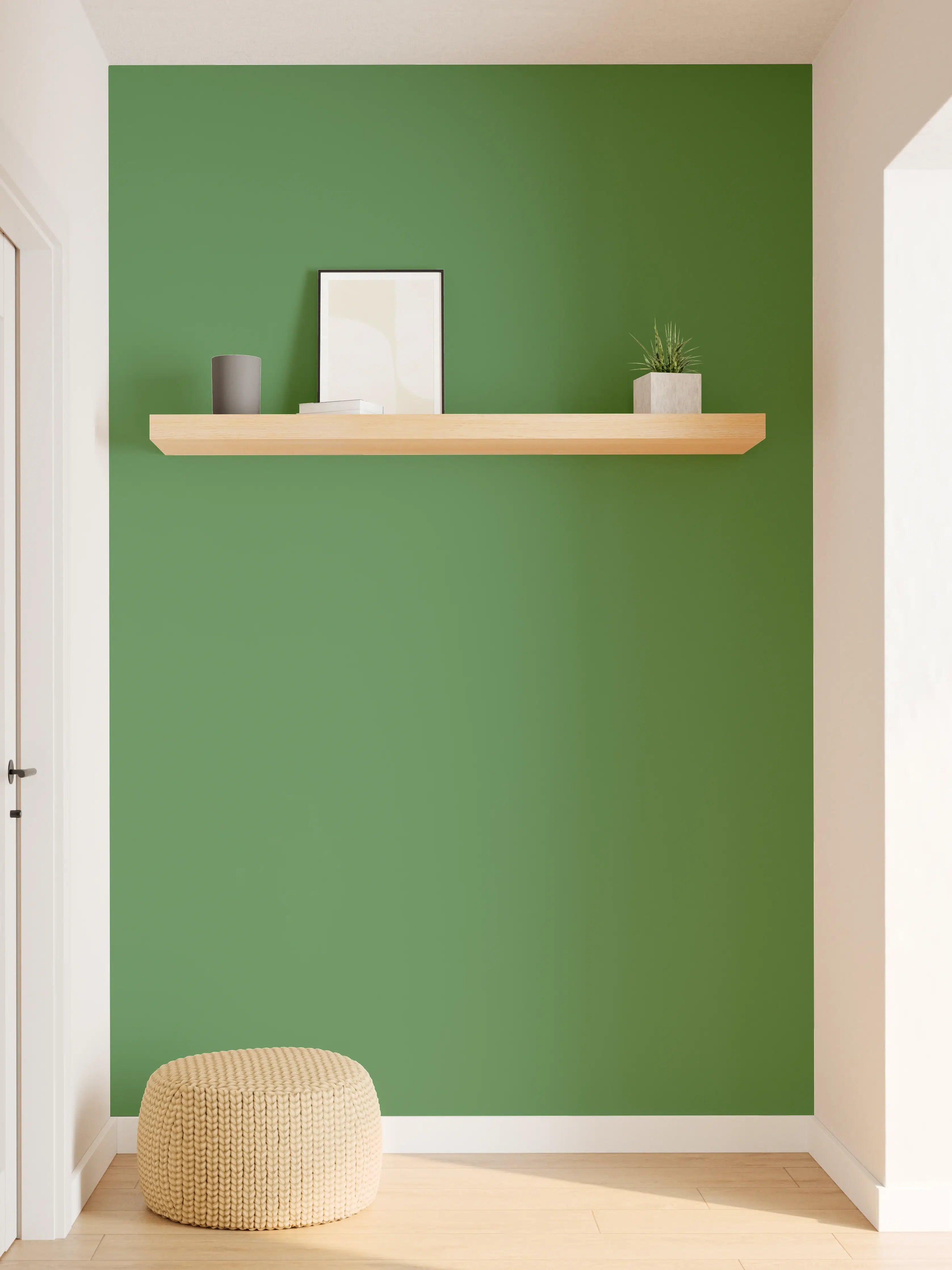 Wandverkleidung Flur - RAL 6010 (Grasgrün)