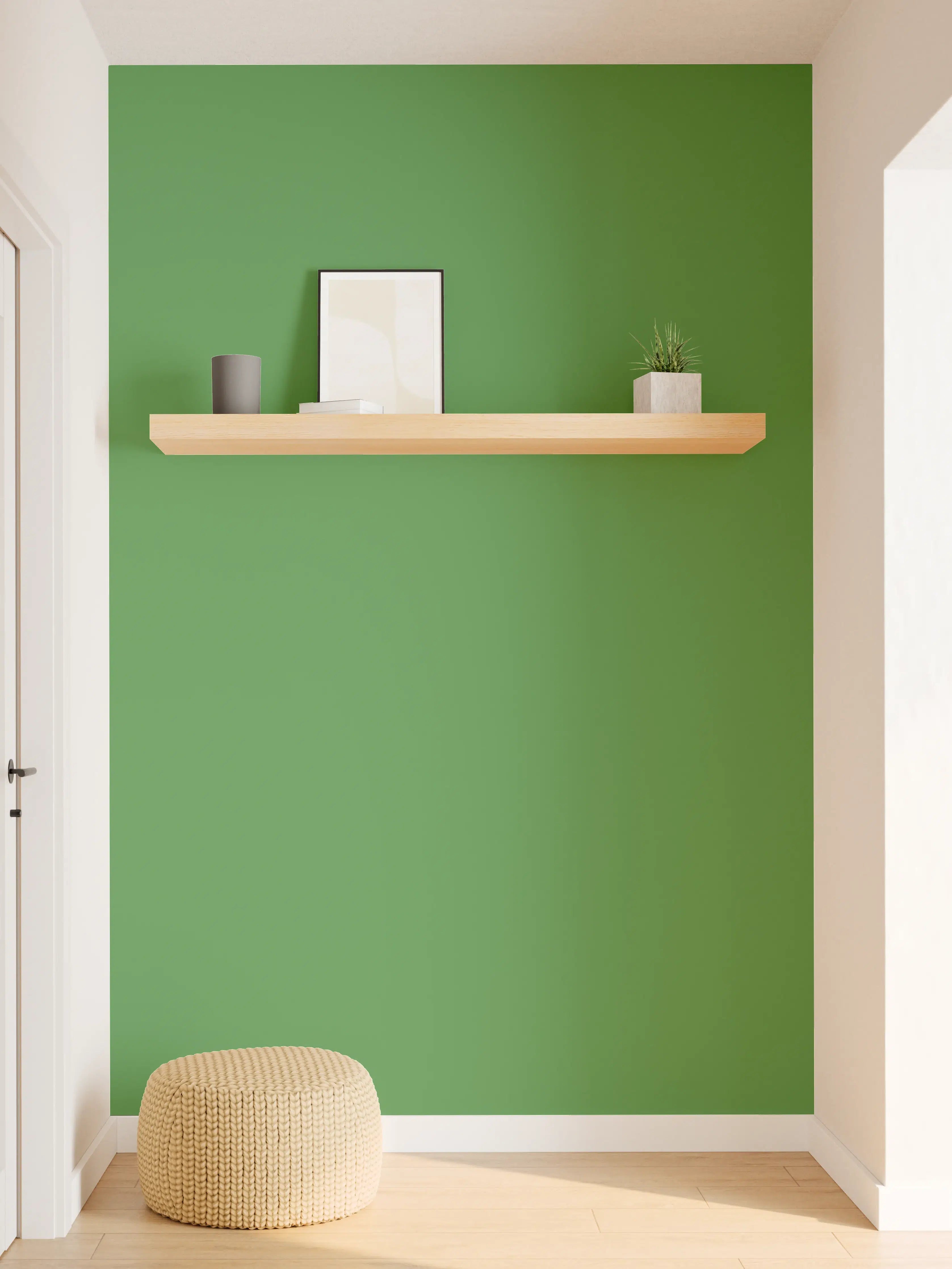 Wandverkleidung Flur - RAL 6017 (Maigrün)